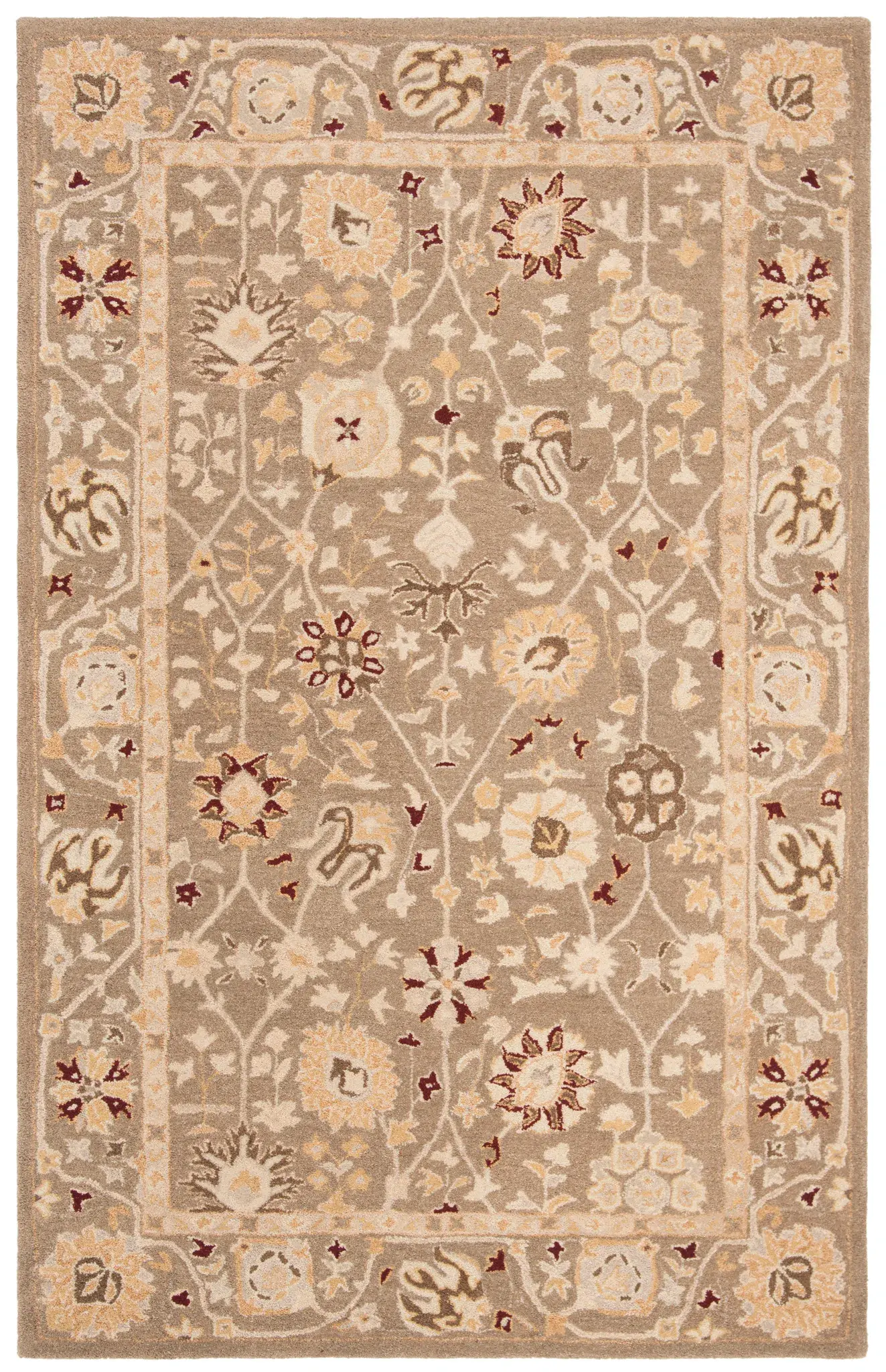 Anatolia Floral Trellis Hand-Tufted Wool Rug