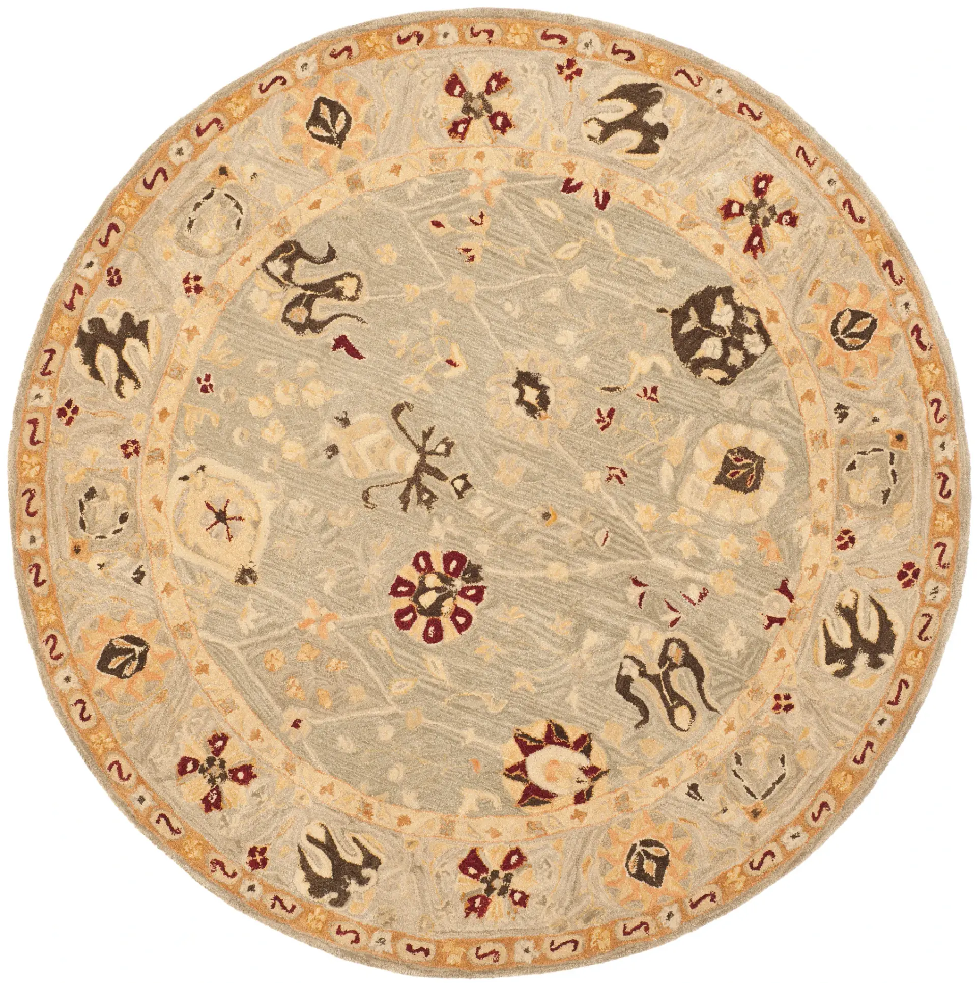 Anatolia Floral Trellis Hand-Tufted Wool Rug
