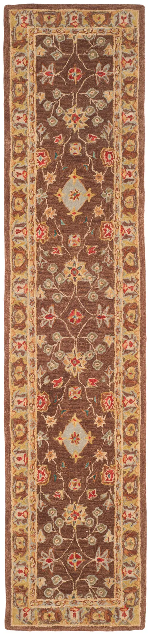 Anatolia Floral Border Hand-Tufted Rug