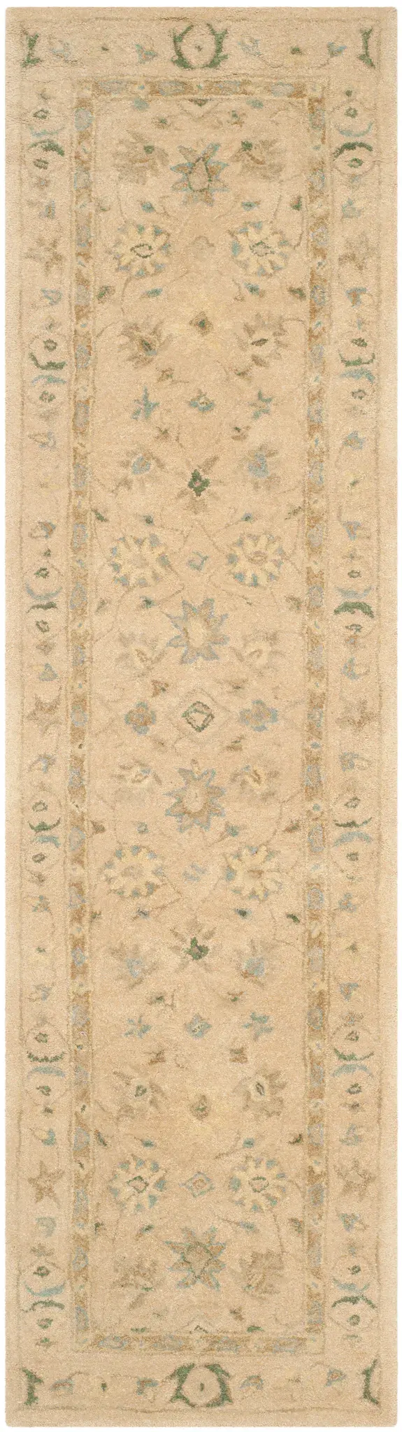Anatolia Floral Vine Hand-Tufted Shag Wool Rug