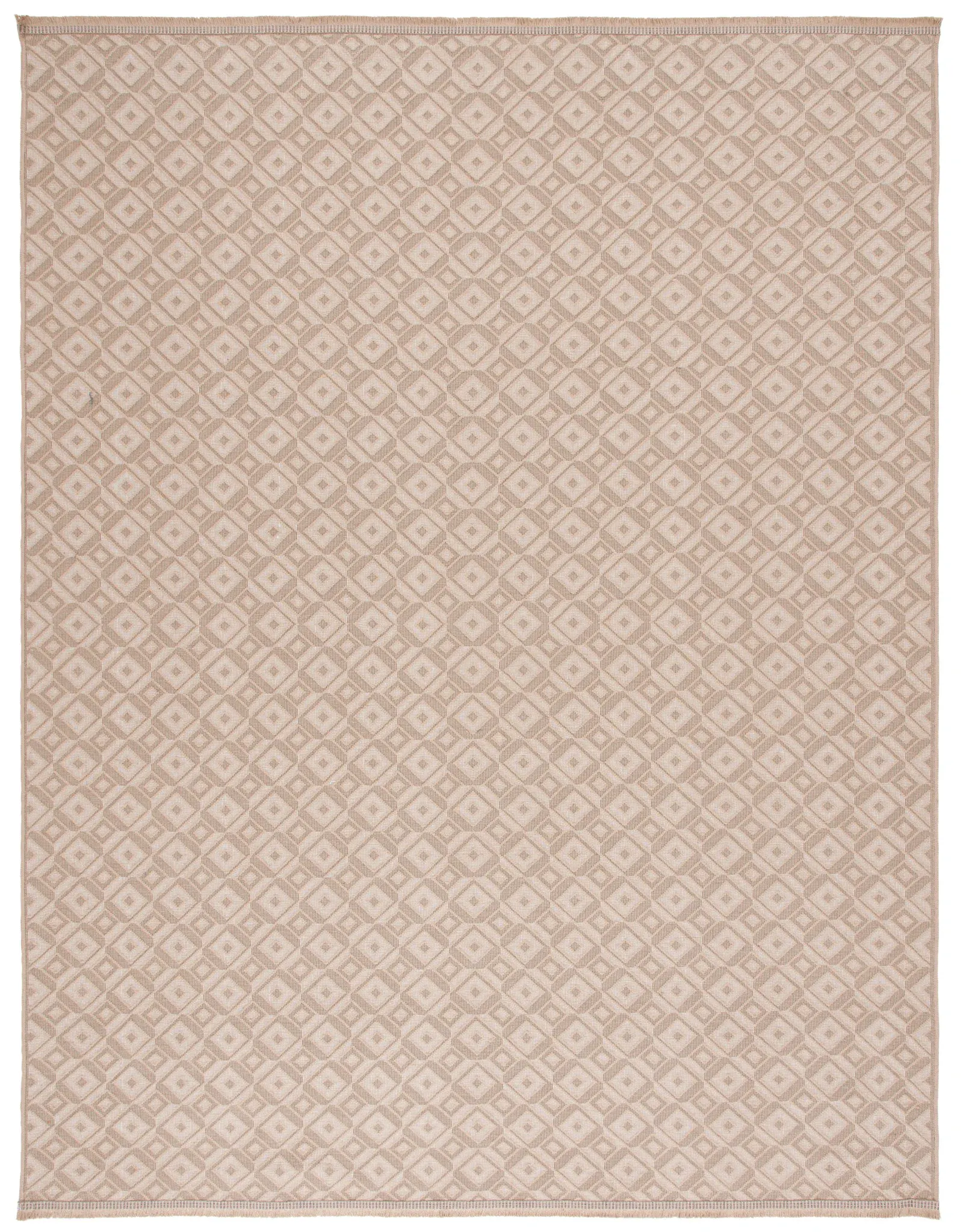 Aspect Geometric Tile Jute Rug