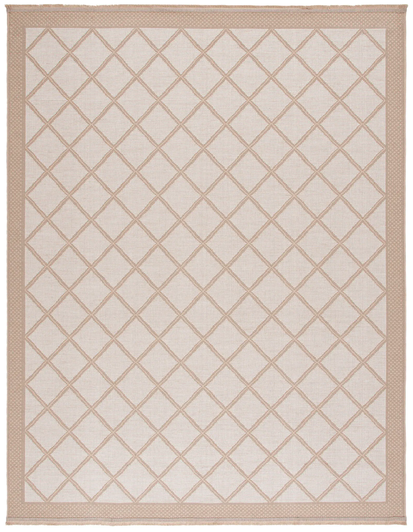 Aspect Bordered Trellis Jute Rug