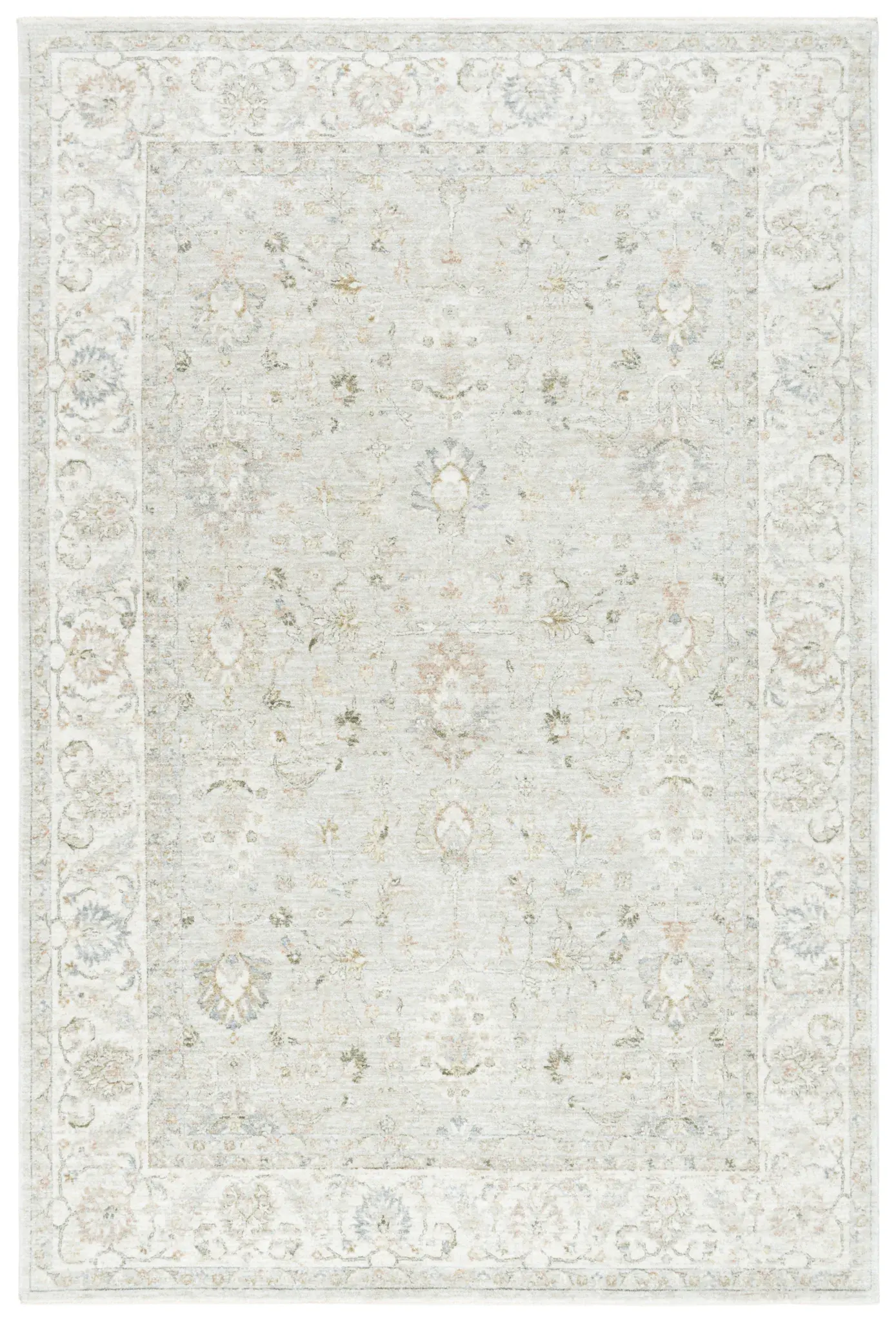 April Heritage Floral Border Rug
