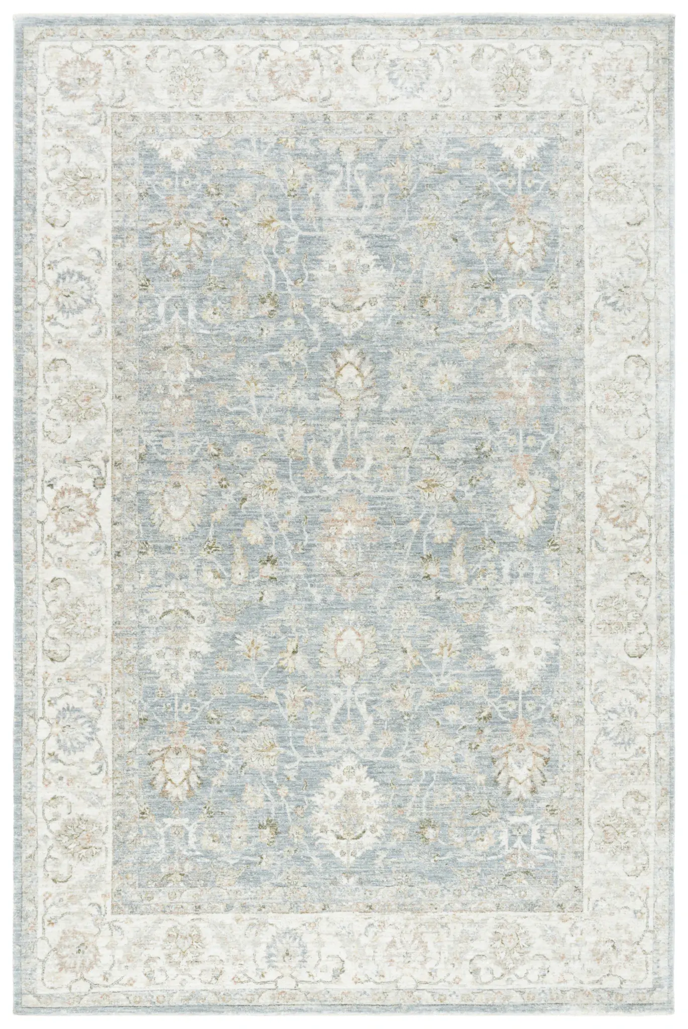 April Heritage Floral Border Rug