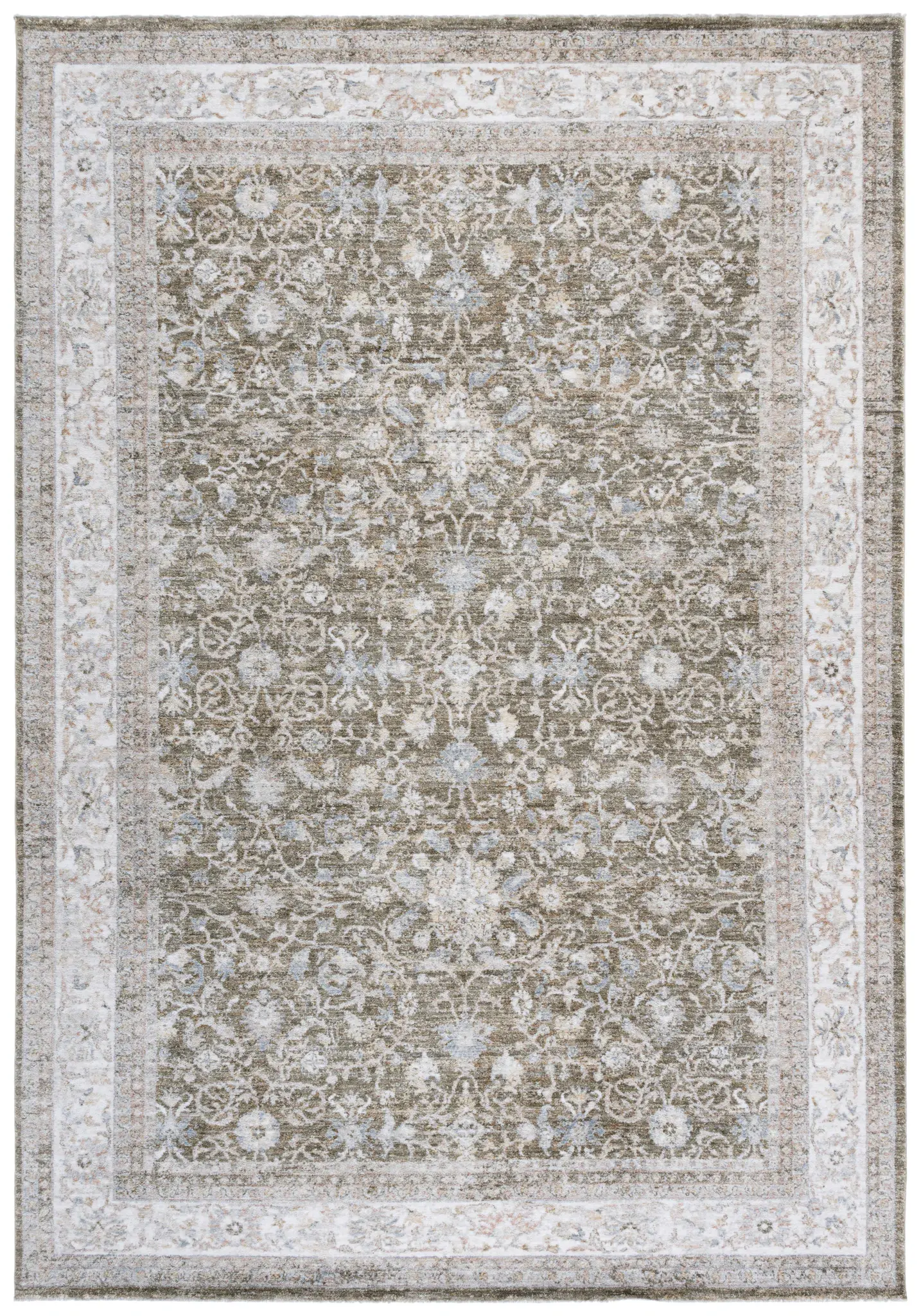April Clara Distressed Floral Rug