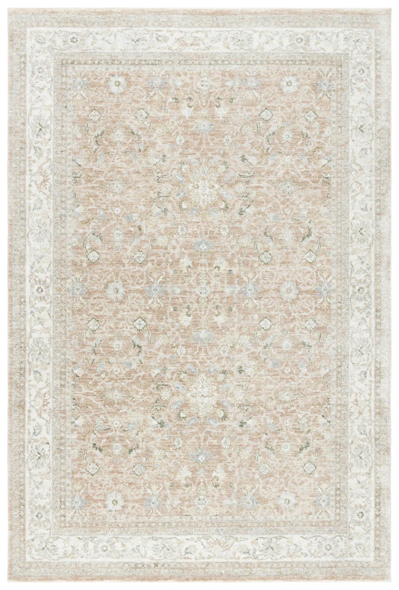 April Clara Distressed Floral Rug