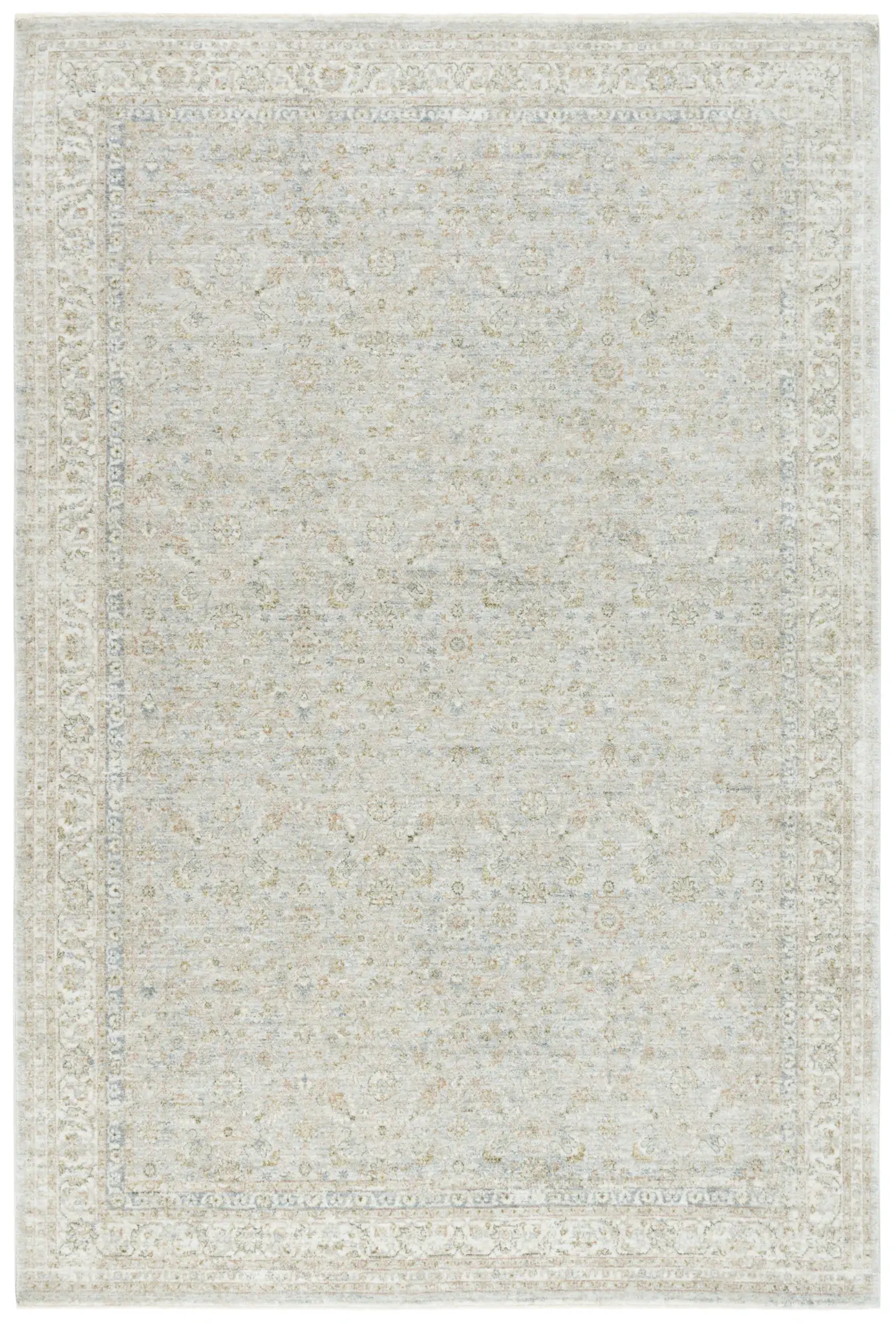 April Distressed Floral Lattice Rug