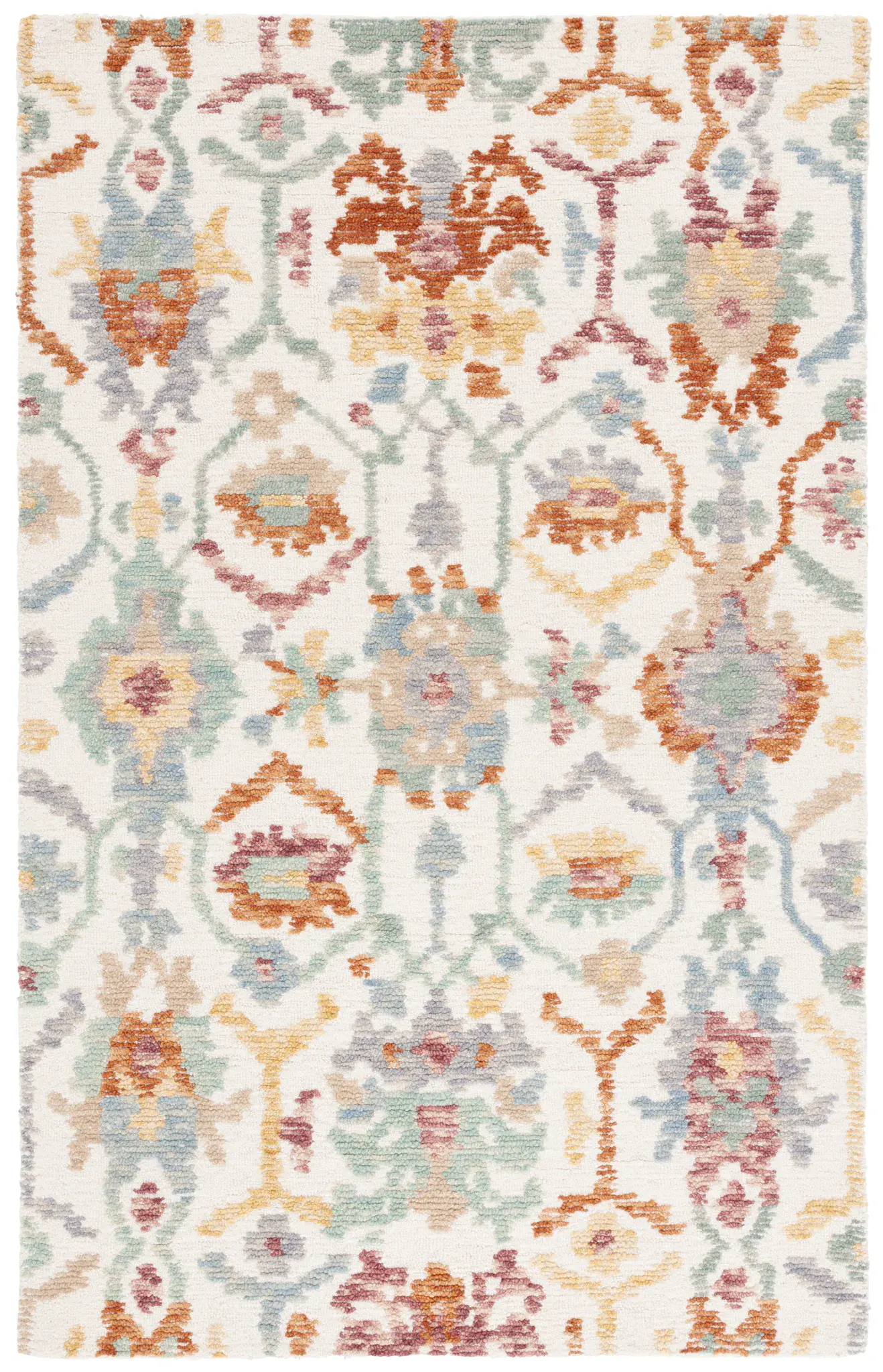 Aspen Ikat Trellis Hand-Tufted Wool Rug