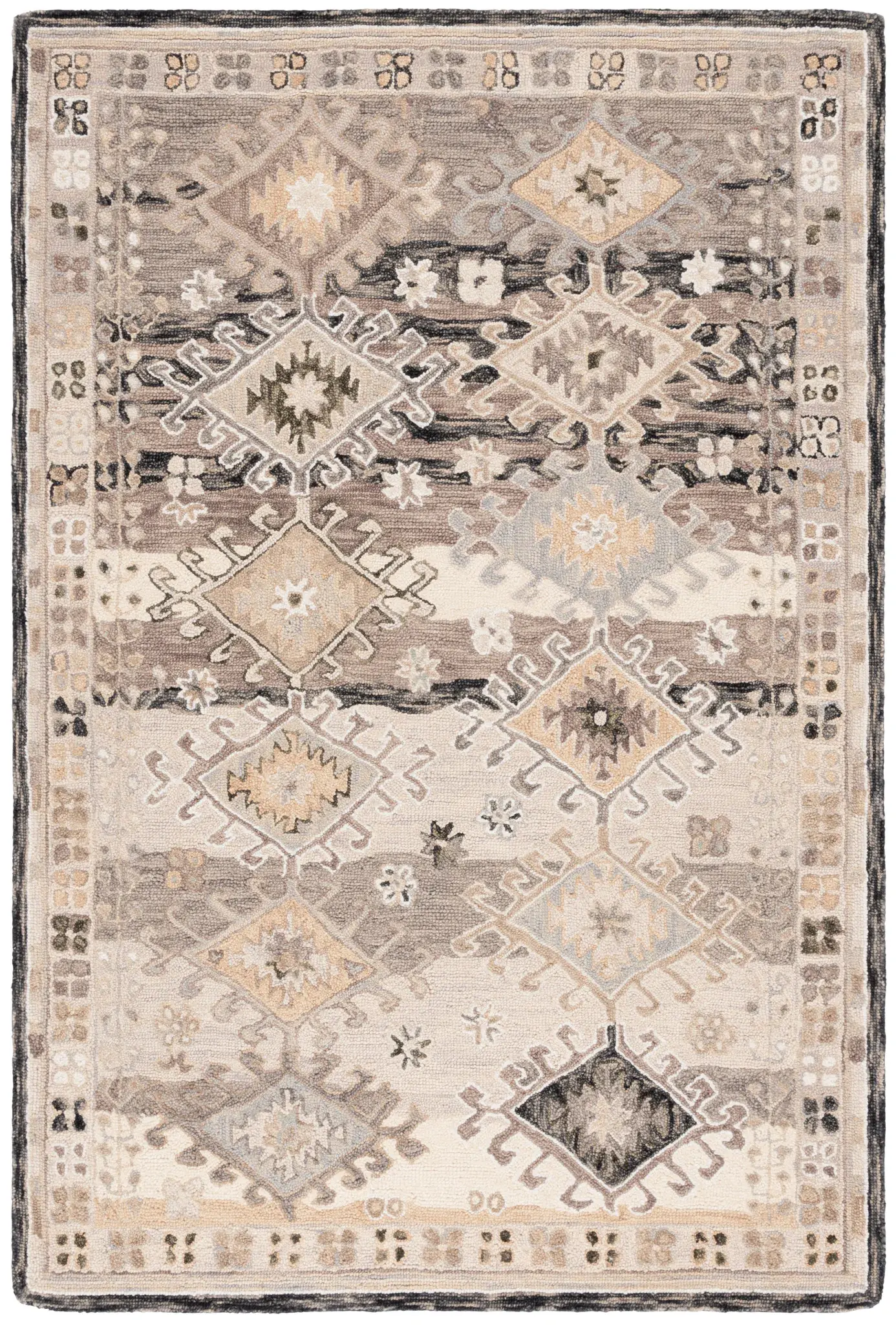 Aspen Rustic Diamond Hand-Tufted Wool Rug