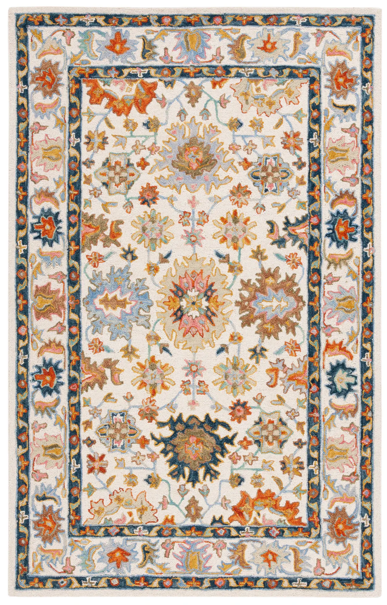 Aspen Traditional Palmette Hand-Tufted Wool Rug