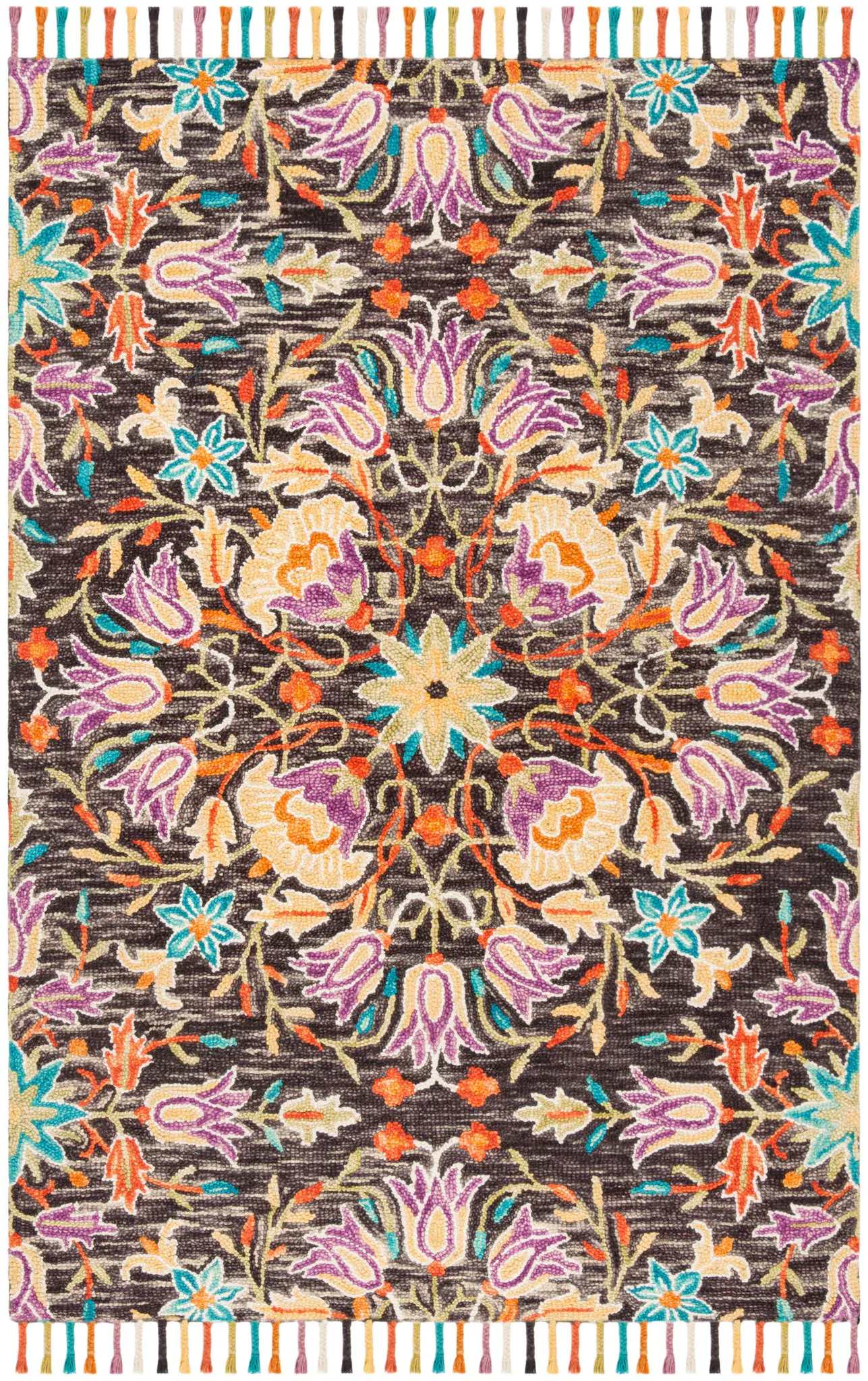 Aspen Symmetrical Floral Hand-Tufted Wool Rug