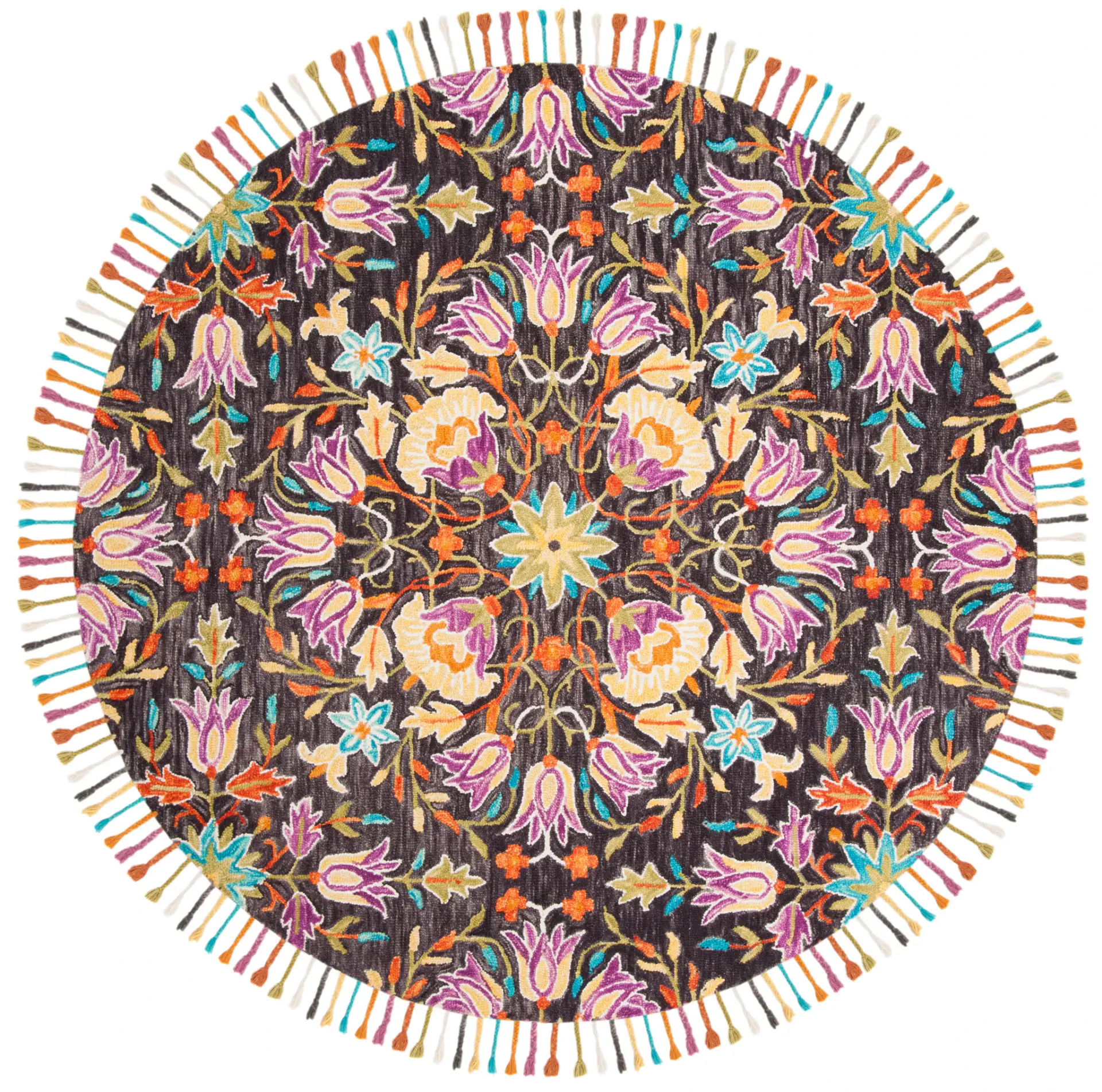 Aspen Symmetrical Floral Hand-Tufted Wool Rug