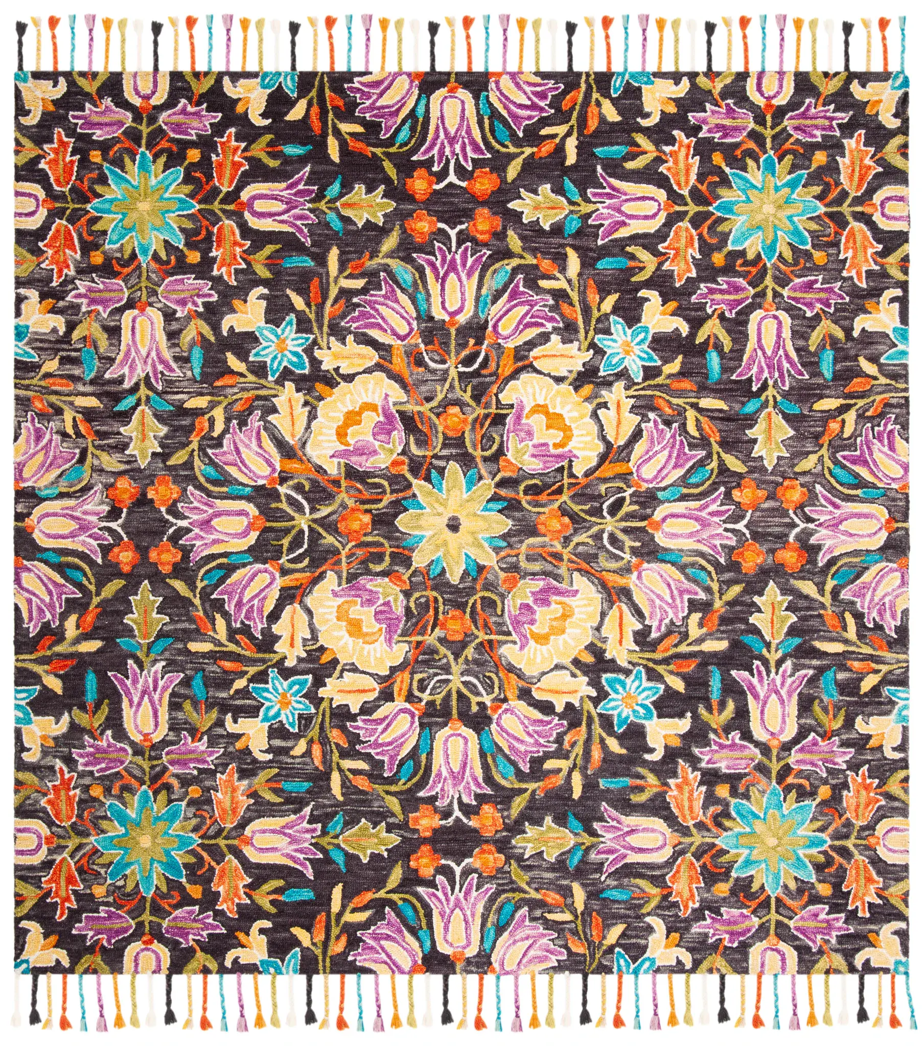 Aspen Symmetrical Floral Hand-Tufted Wool Rug