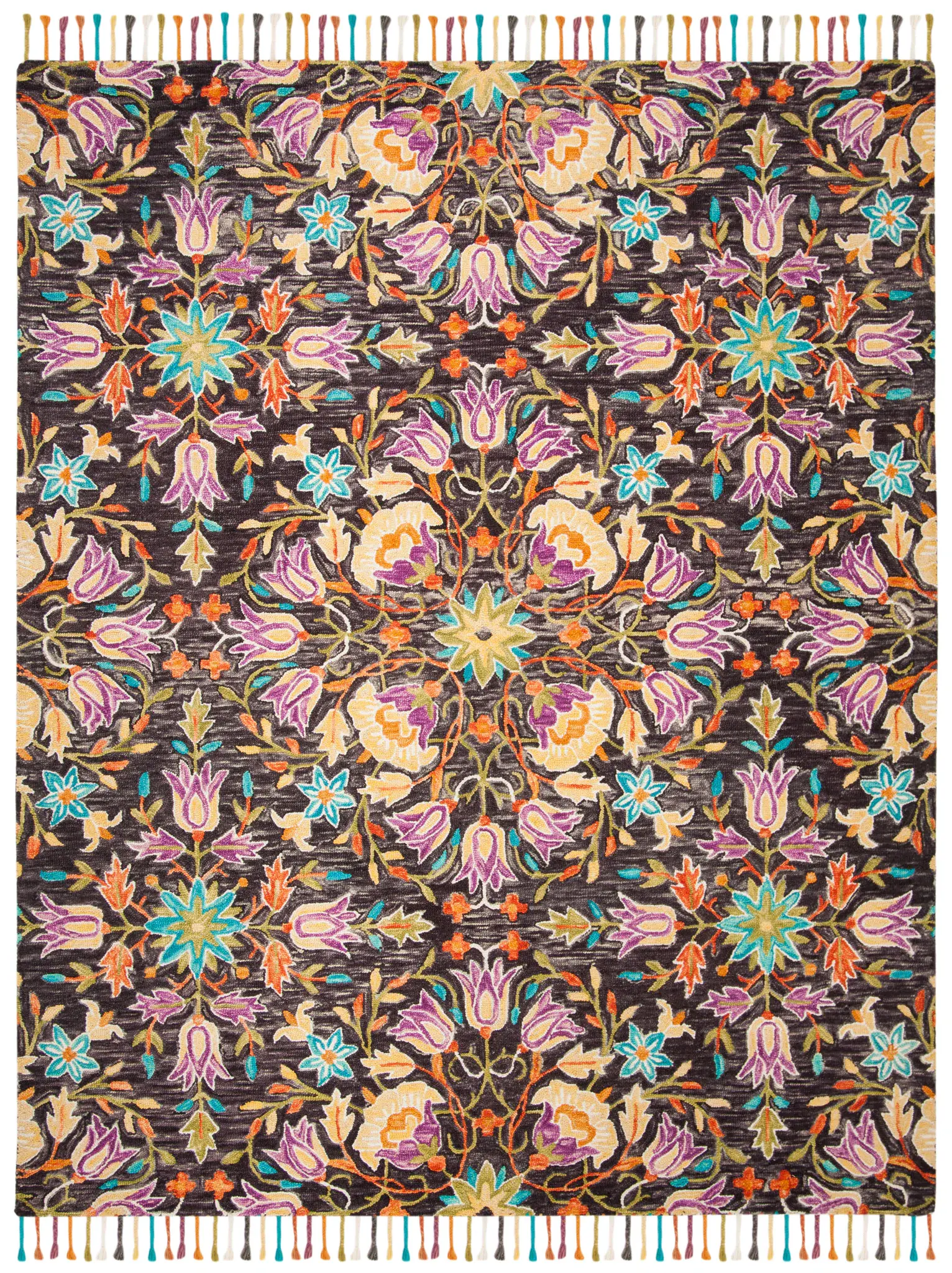 Aspen Symmetrical Floral Hand-Tufted Wool Rug