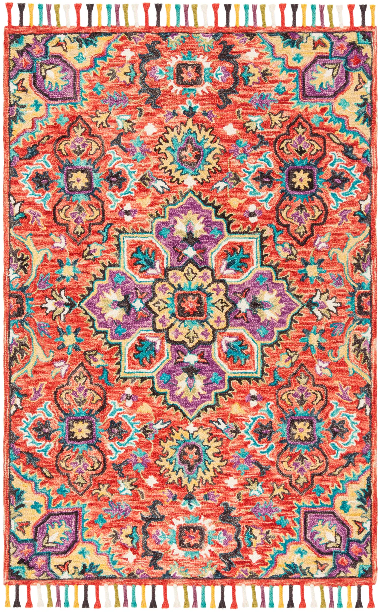 Aspen Boho Medallion Hand-Tufted Wool Rug