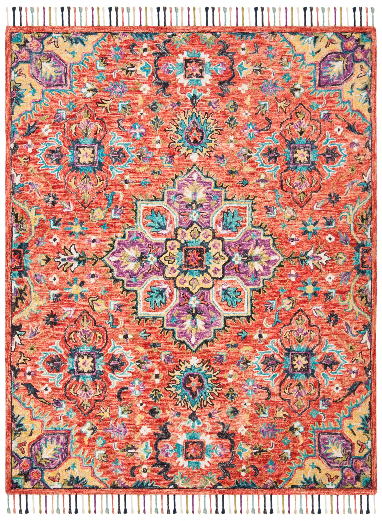 Aspen Boho Medallion Hand-Tufted Wool Rug