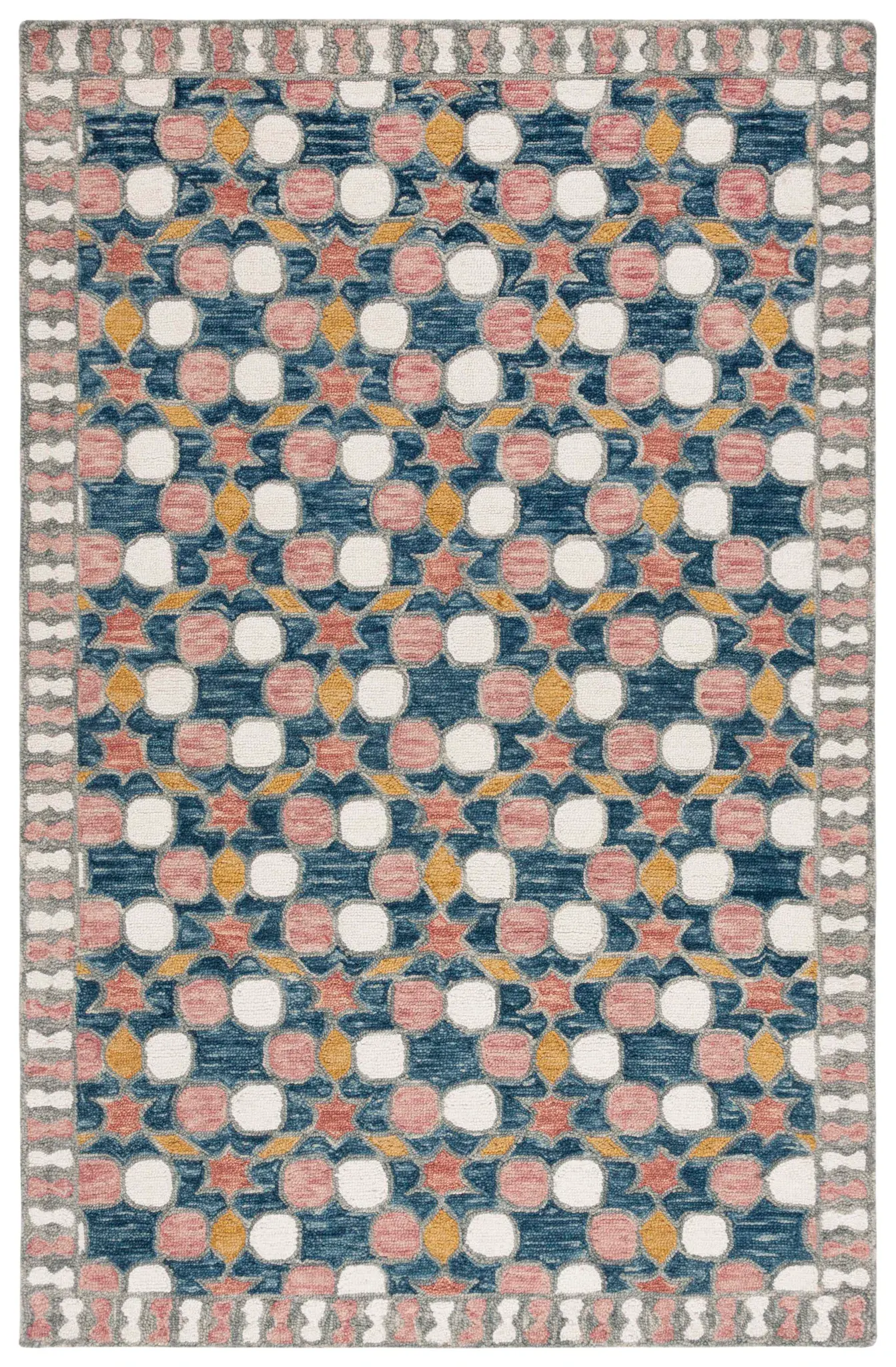 Aspen Circle And Diamond Hand-Tufted Wool Rug