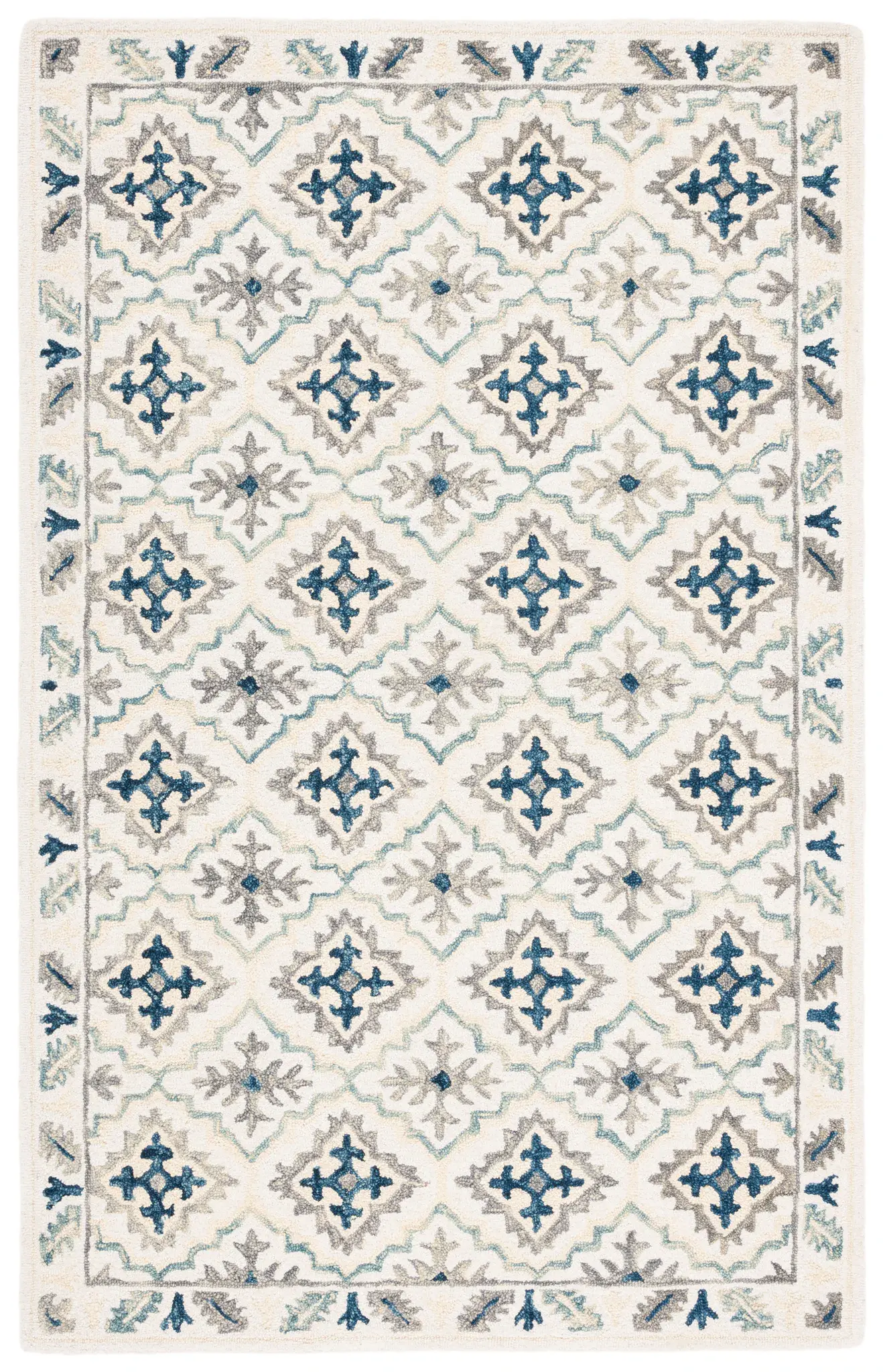 Aspen Lattice Tile Hand-Tufted Wool Rug