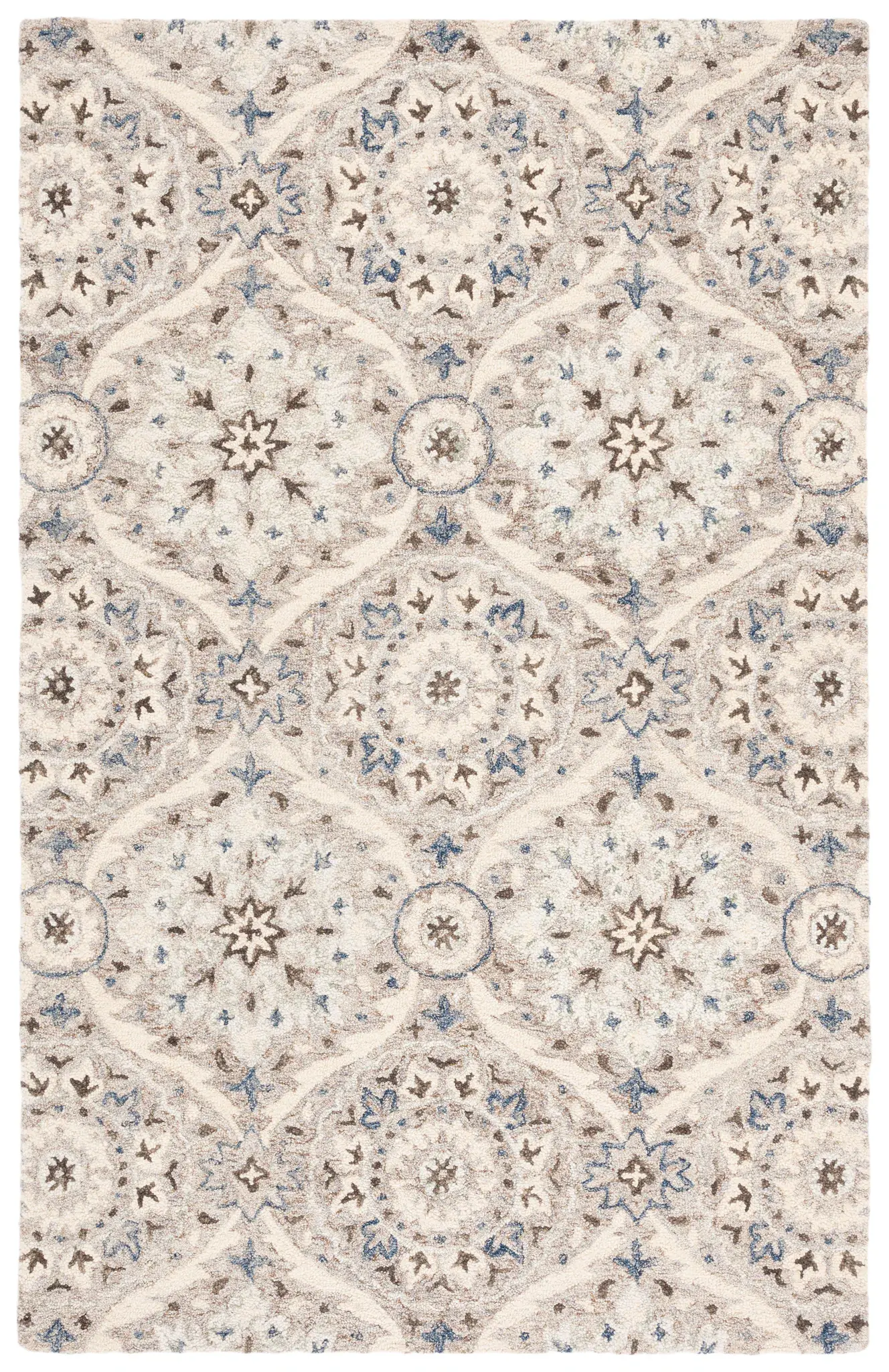 Aspen Medallion Tile Hand-Tufted Wool Rug