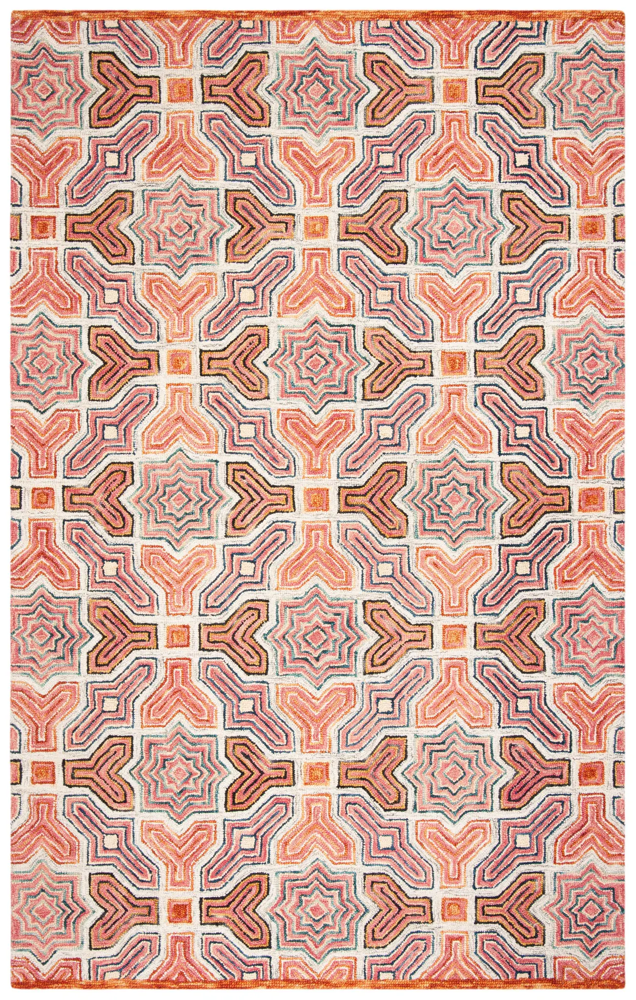 Aspen Interlocking Tile Hand-Tufted Wool Rug