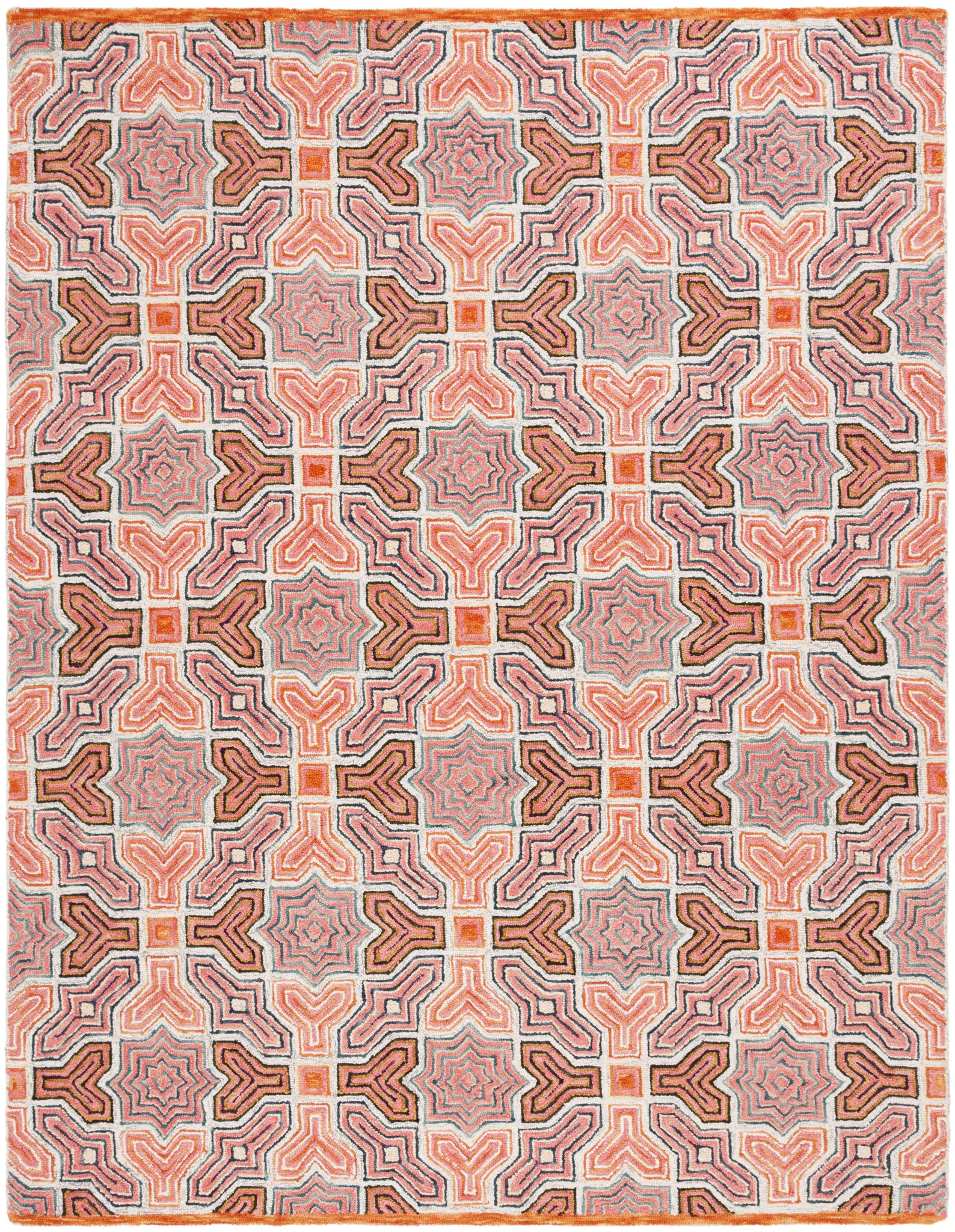 Aspen Interlocking Tile Hand-Tufted Wool Rug