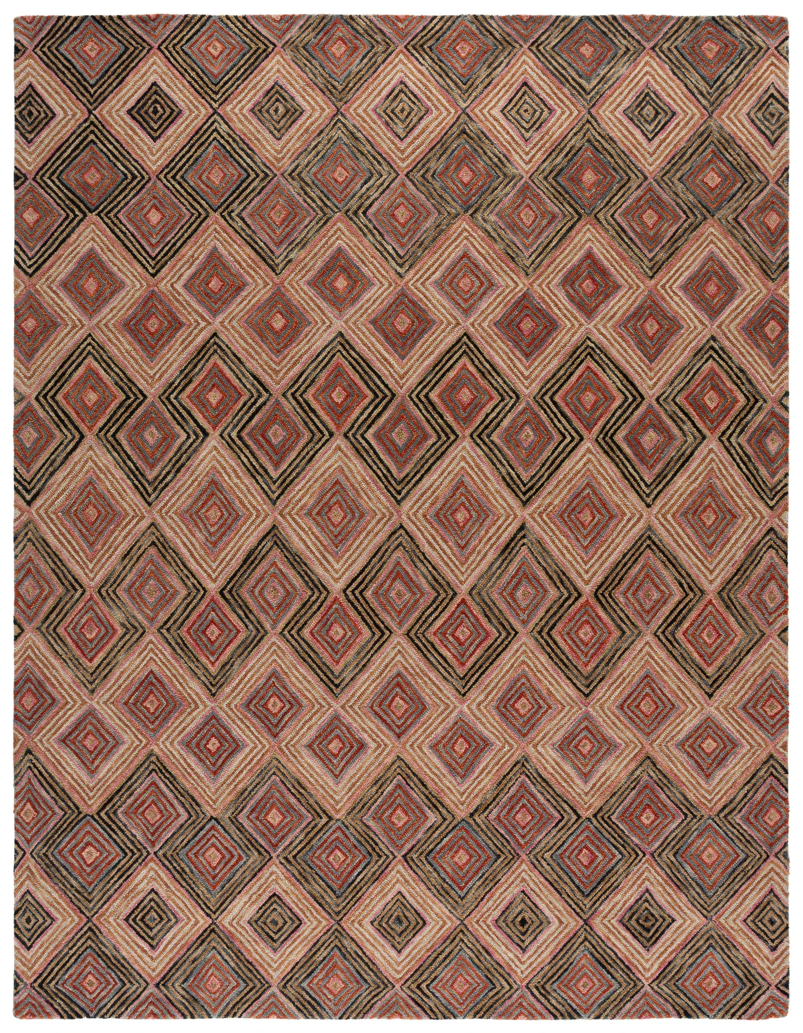 Aspen Diamond Ikat Hand-Tufted Wool Rug