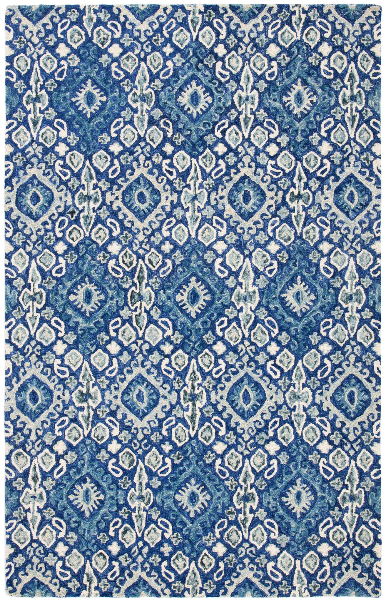 Aspen Tribal Ikat Hand-Tufted Wool Rug