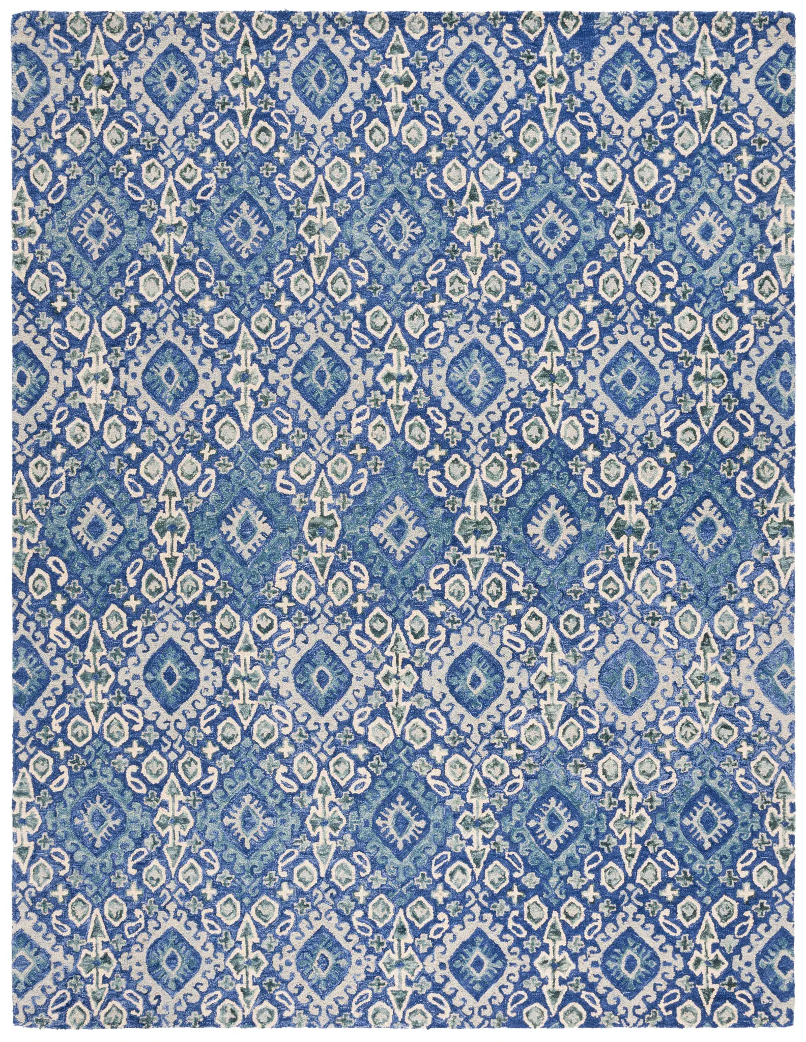 Aspen Tribal Ikat Hand-Tufted Wool Rug