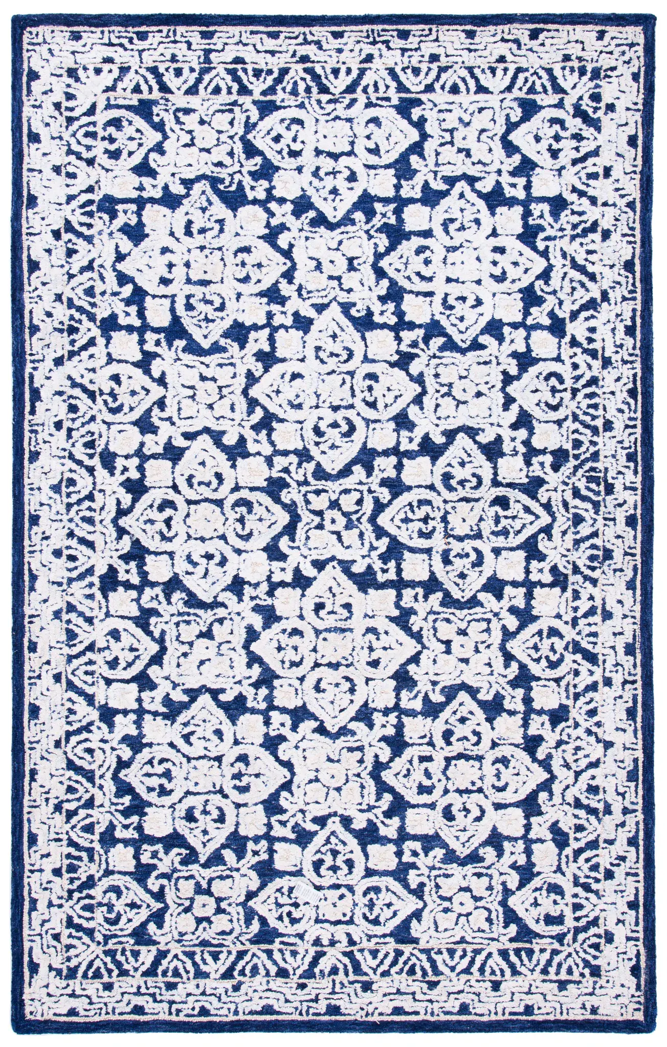 Aspen Floral Tile Hand-Tufted Rug