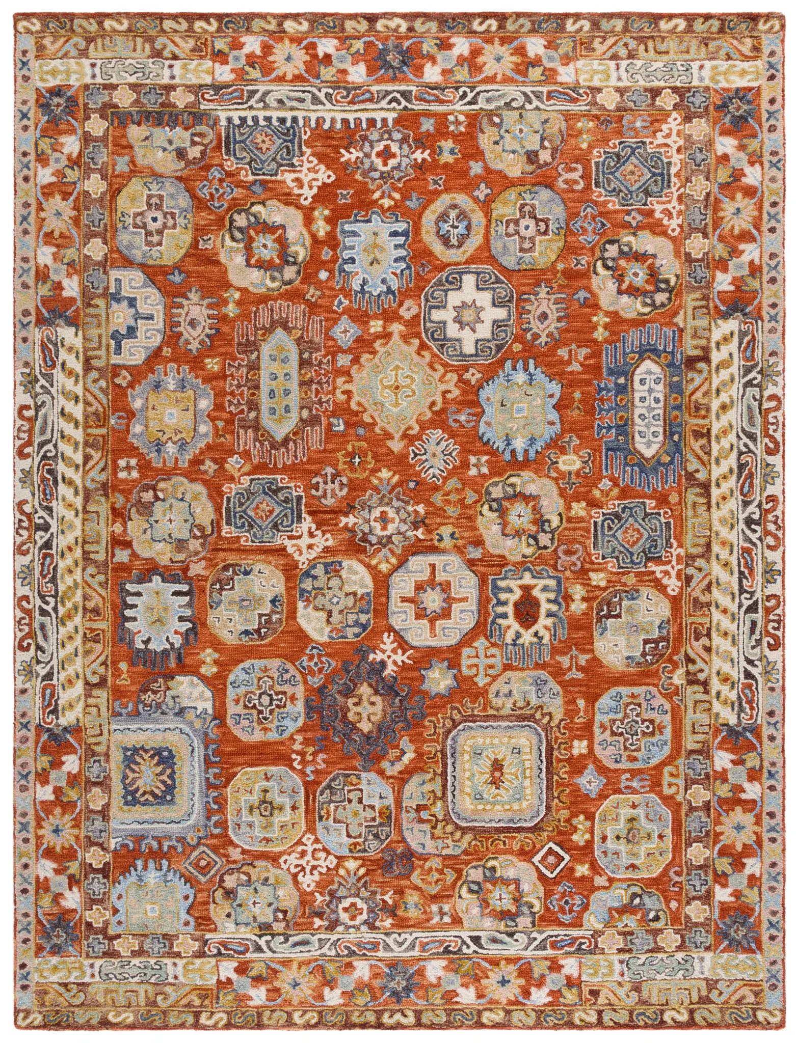 Aspen Tribal Medallion Hand-Tufted Wool Rug