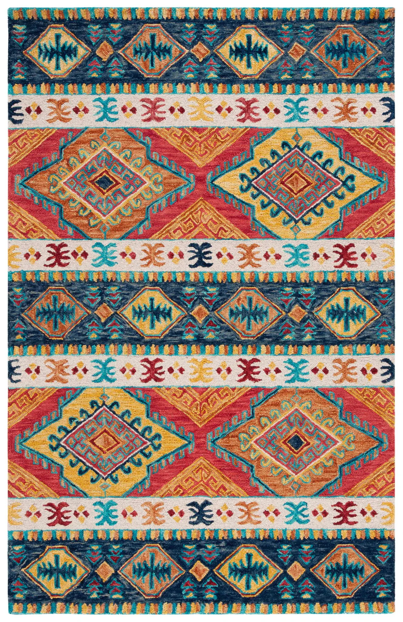 Aspen Southwestern Stripe Hand-Tufted Wool Rug