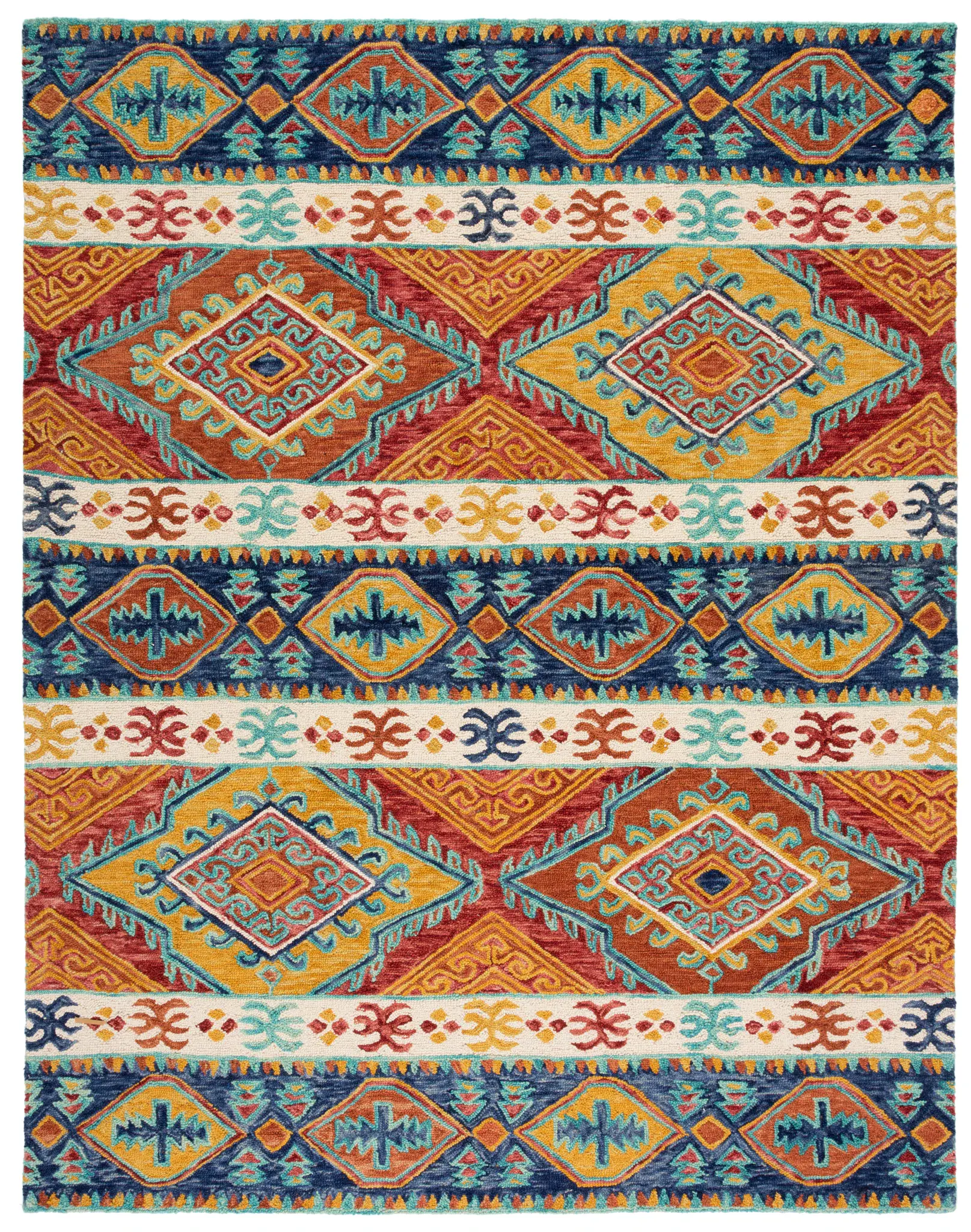 Aspen Southwestern Stripe Hand-Tufted Wool Rug
