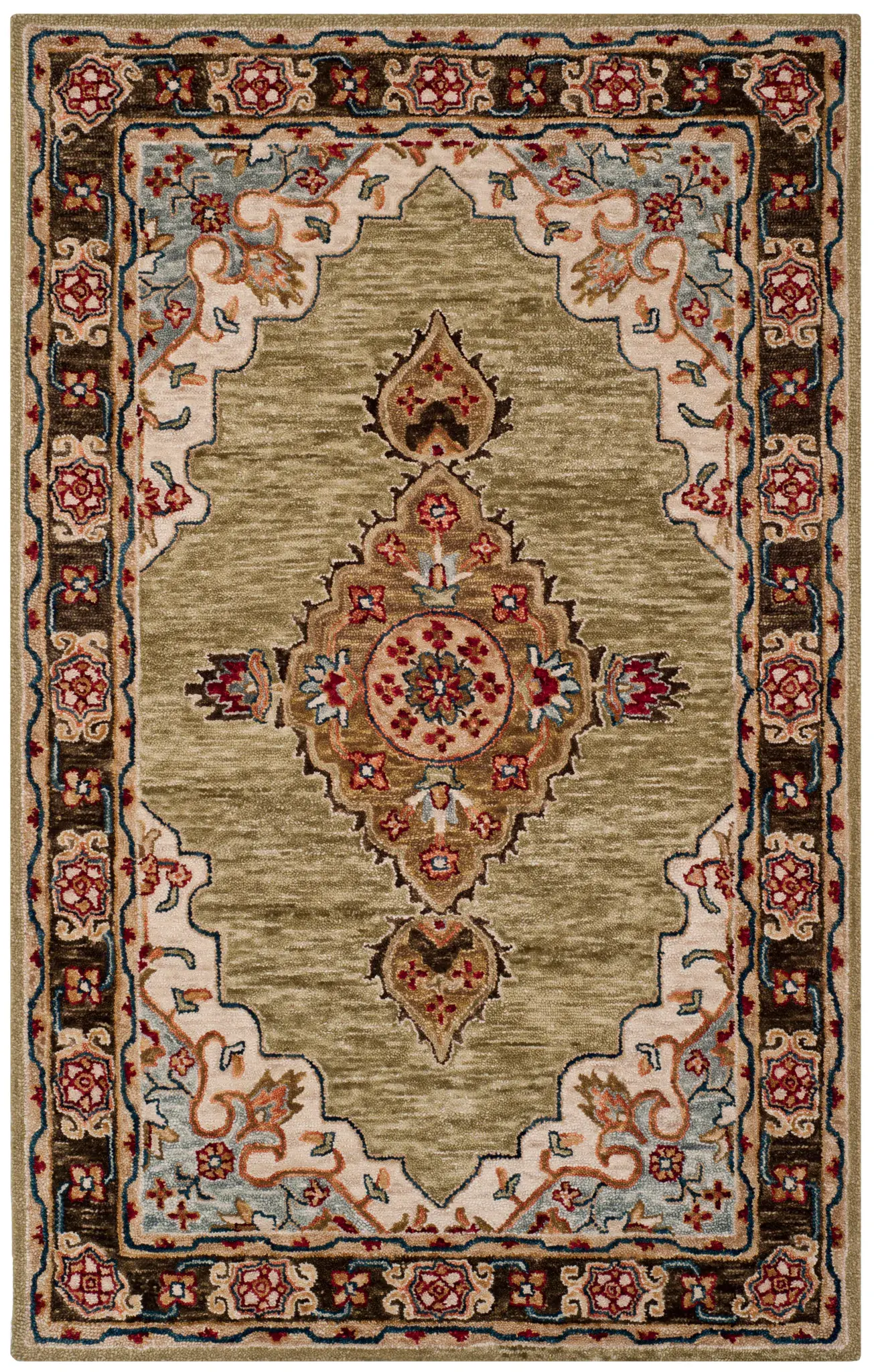 Aspen Traditional Medallion Hand-Tufted Wool Rug