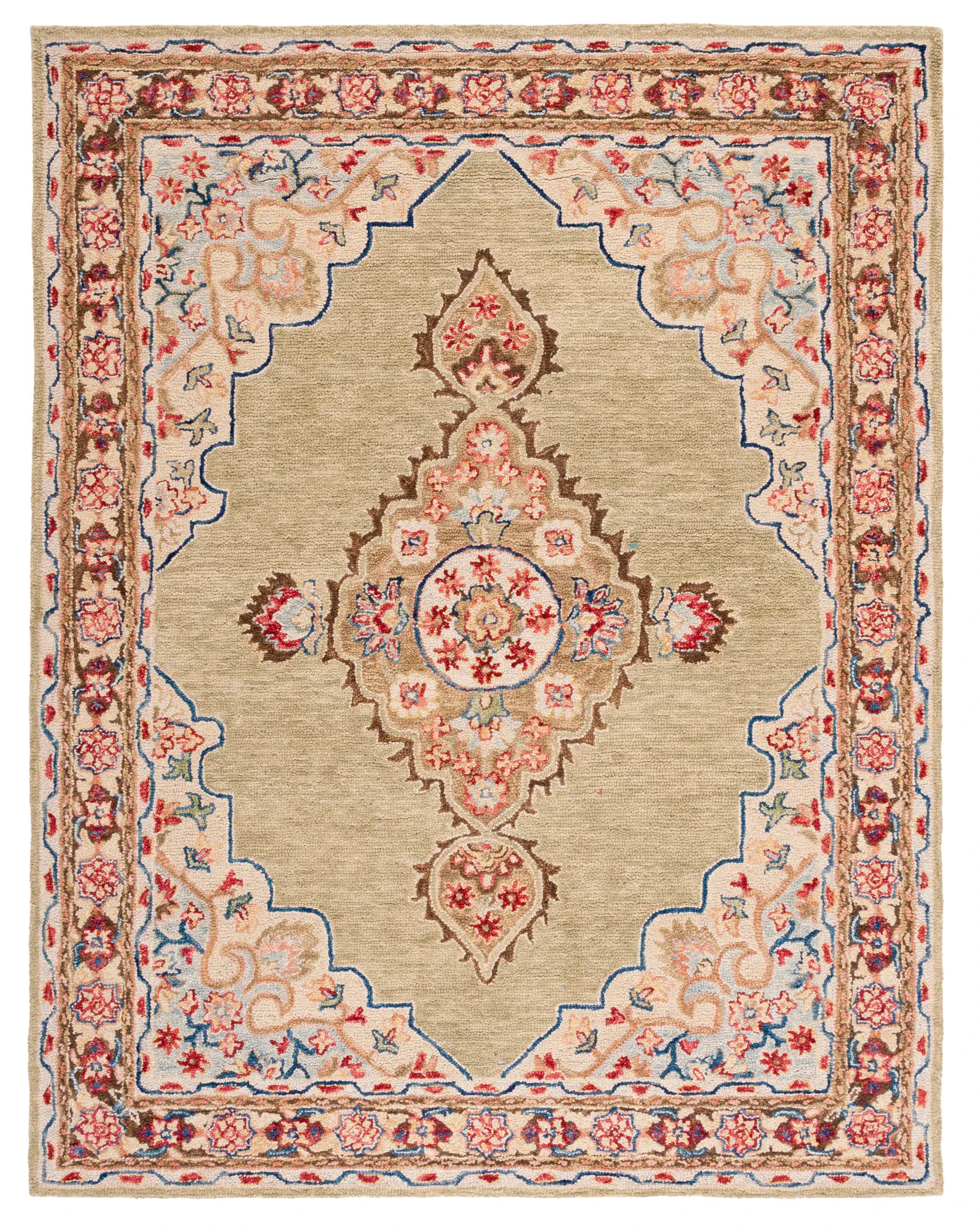 Aspen Traditional Medallion Hand-Tufted Wool Rug