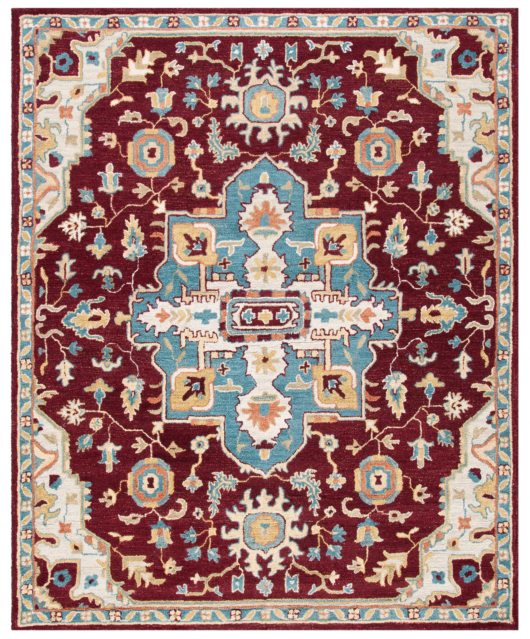 Aspen Central Medallion Hand-Tufted Wool Rug