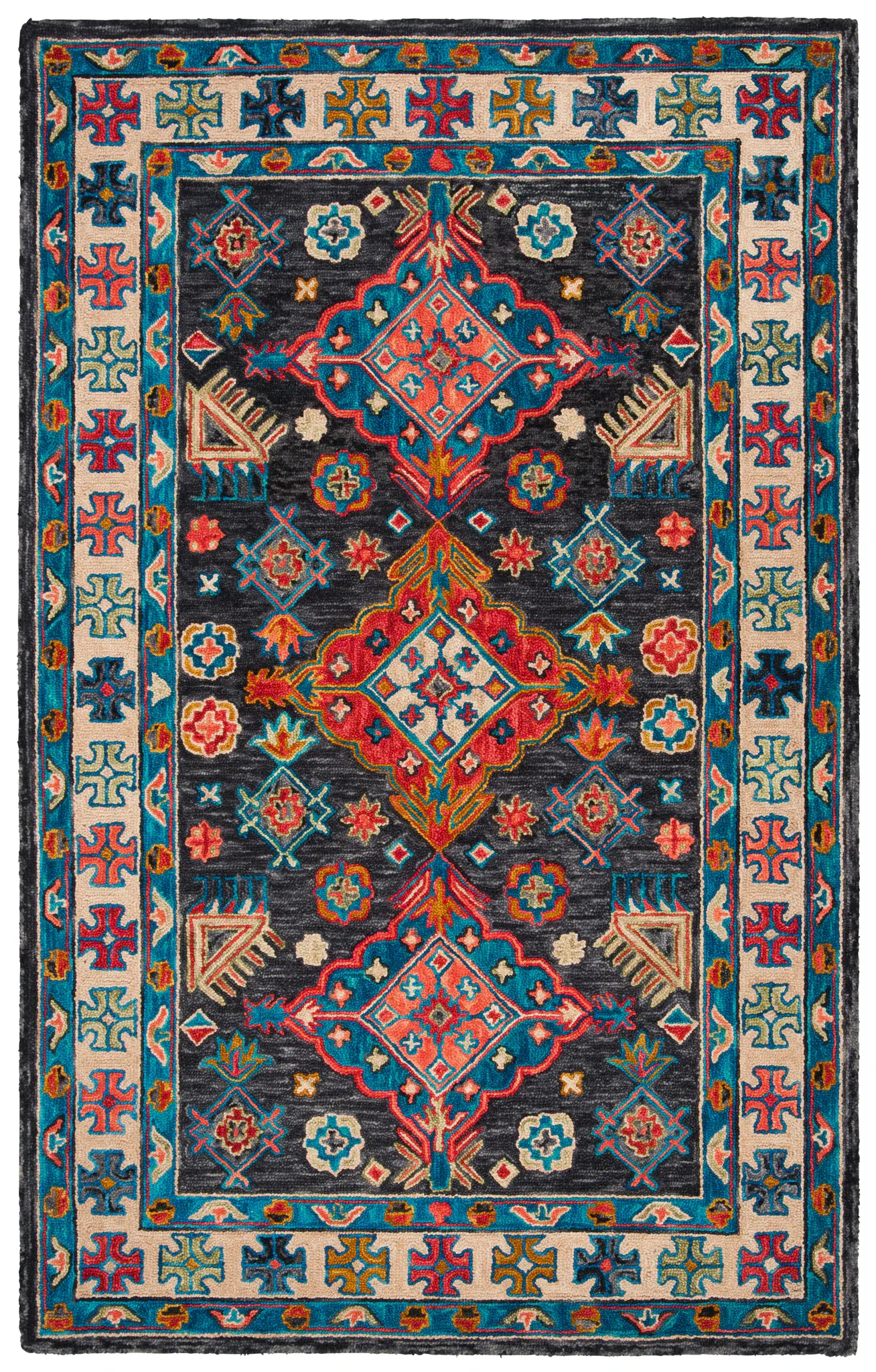 Aspen Geometric Medallion Hand-Tufted Wool Rug