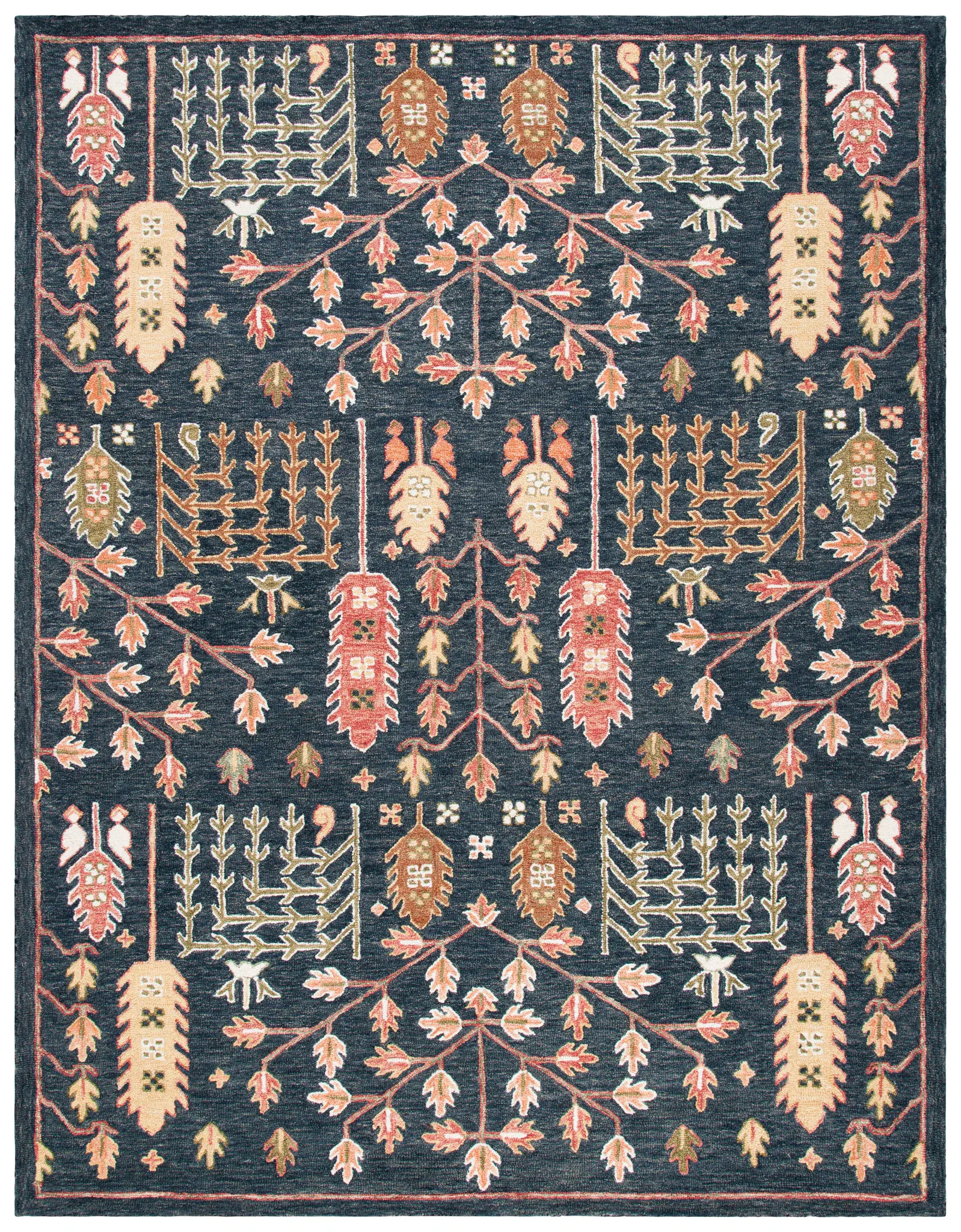 Aspen Stylized Tree Hand-Tufted Wool Rug
