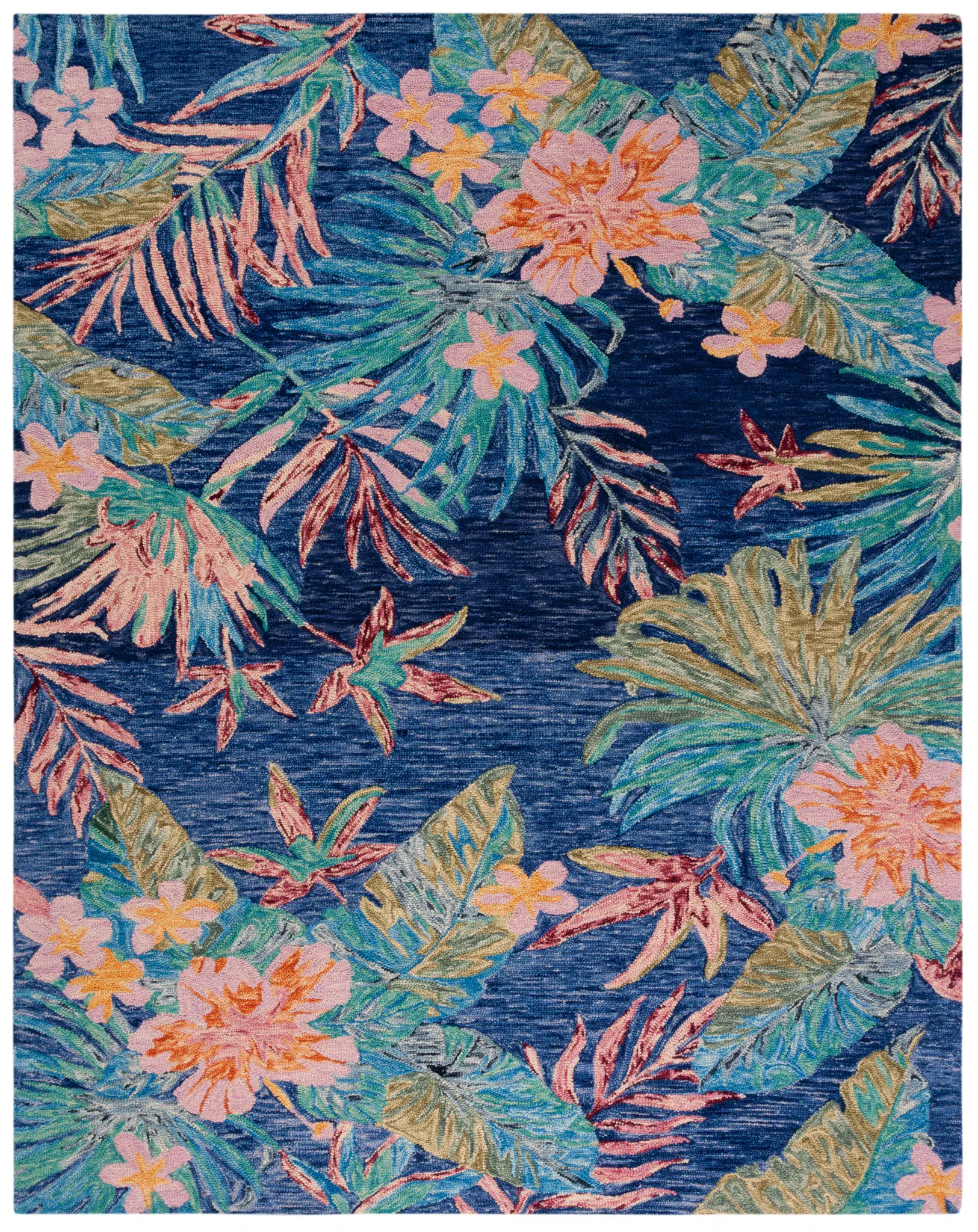 Aspen Tropical Floral Hand-Tufted Wool Rug