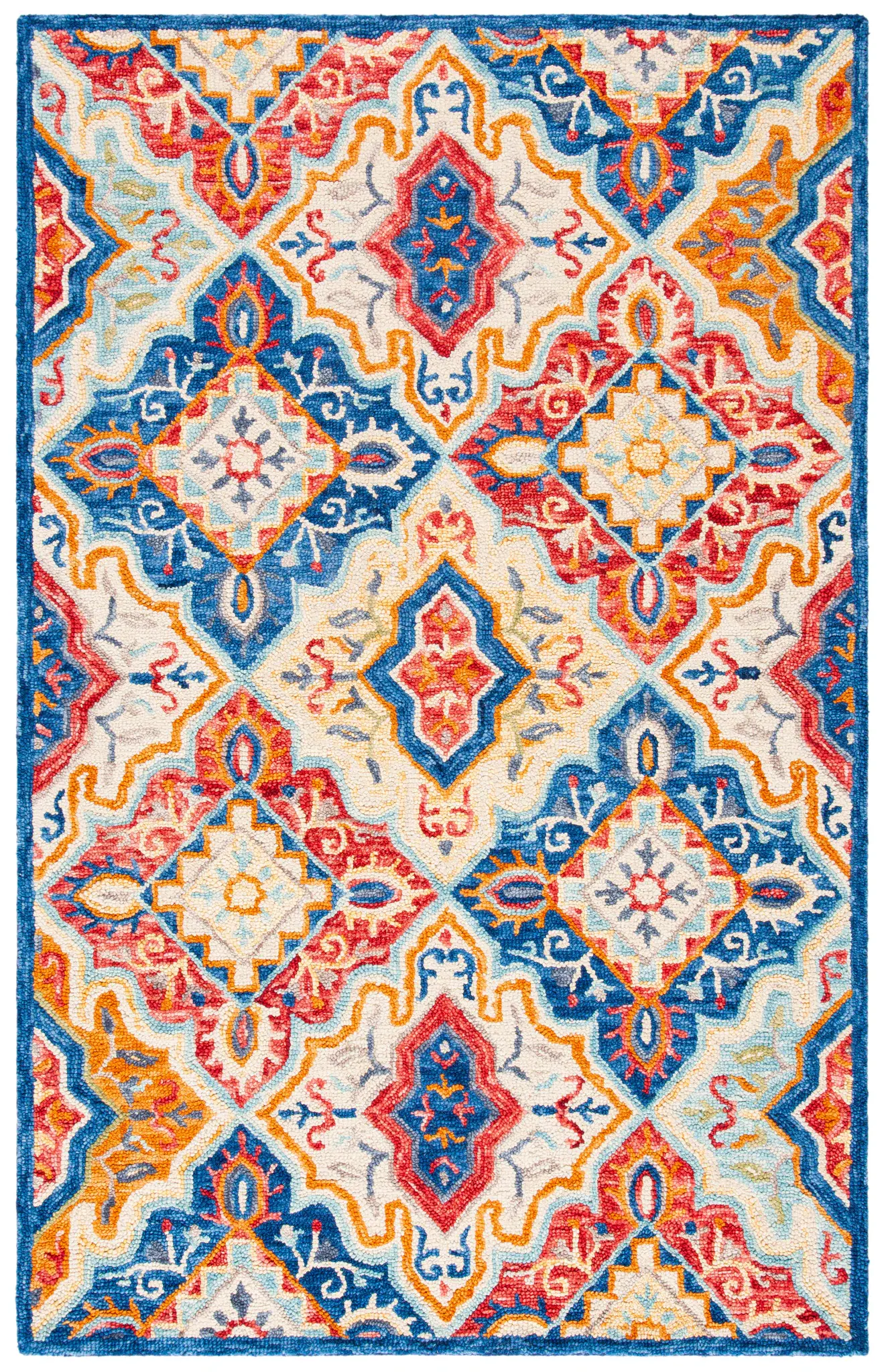 Aspen Boho Ogee Hand-Tufted Wool Rug