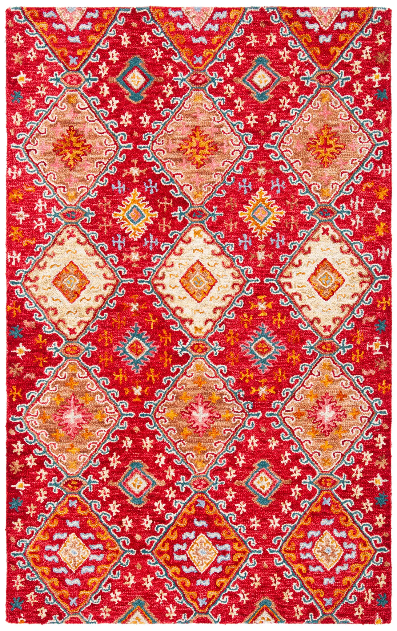 Aspen Allover Diamond Trellis Hand-Tufted Wool Rug