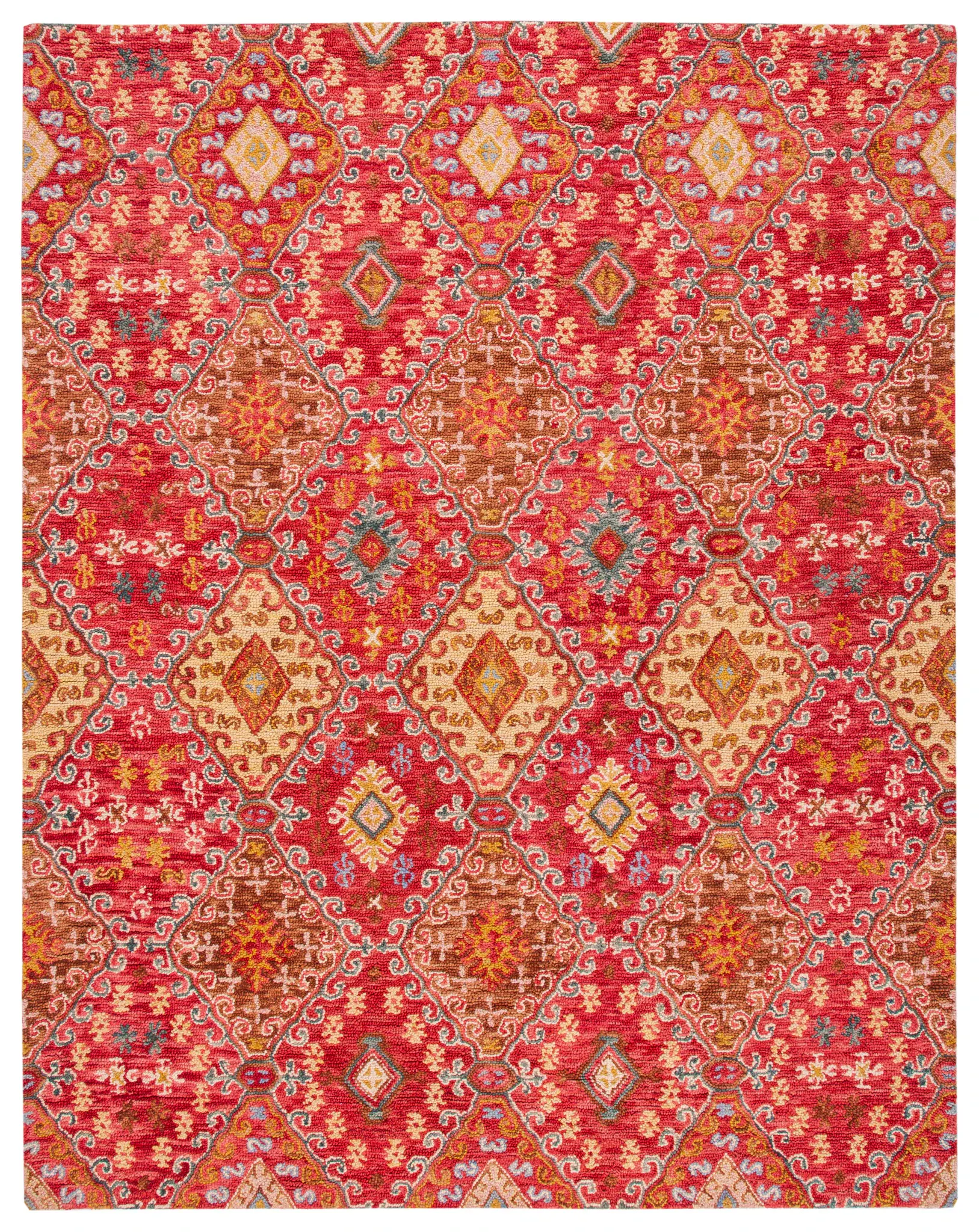 Aspen Allover Diamond Trellis Hand-Tufted Wool Rug