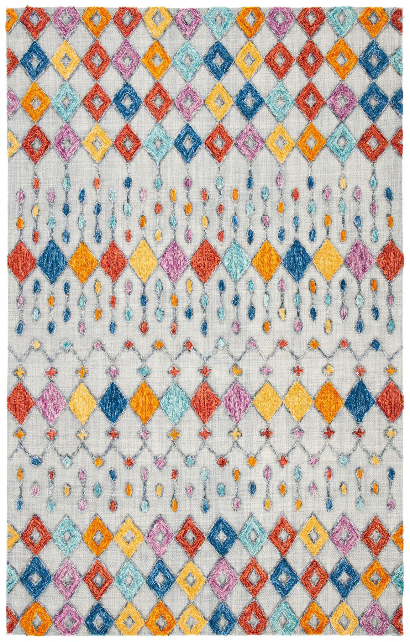 Aspen Beaded Diamond Hand-Tufted Wool Rug