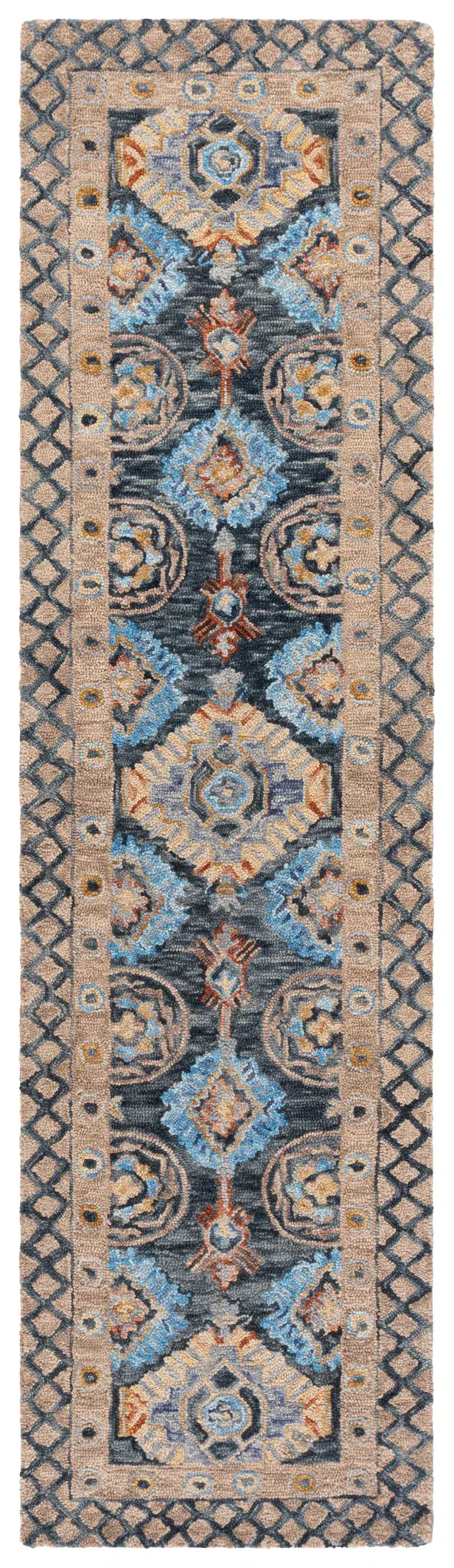 Aspen Trellis Medallion Hand-Tufted Wool Rug