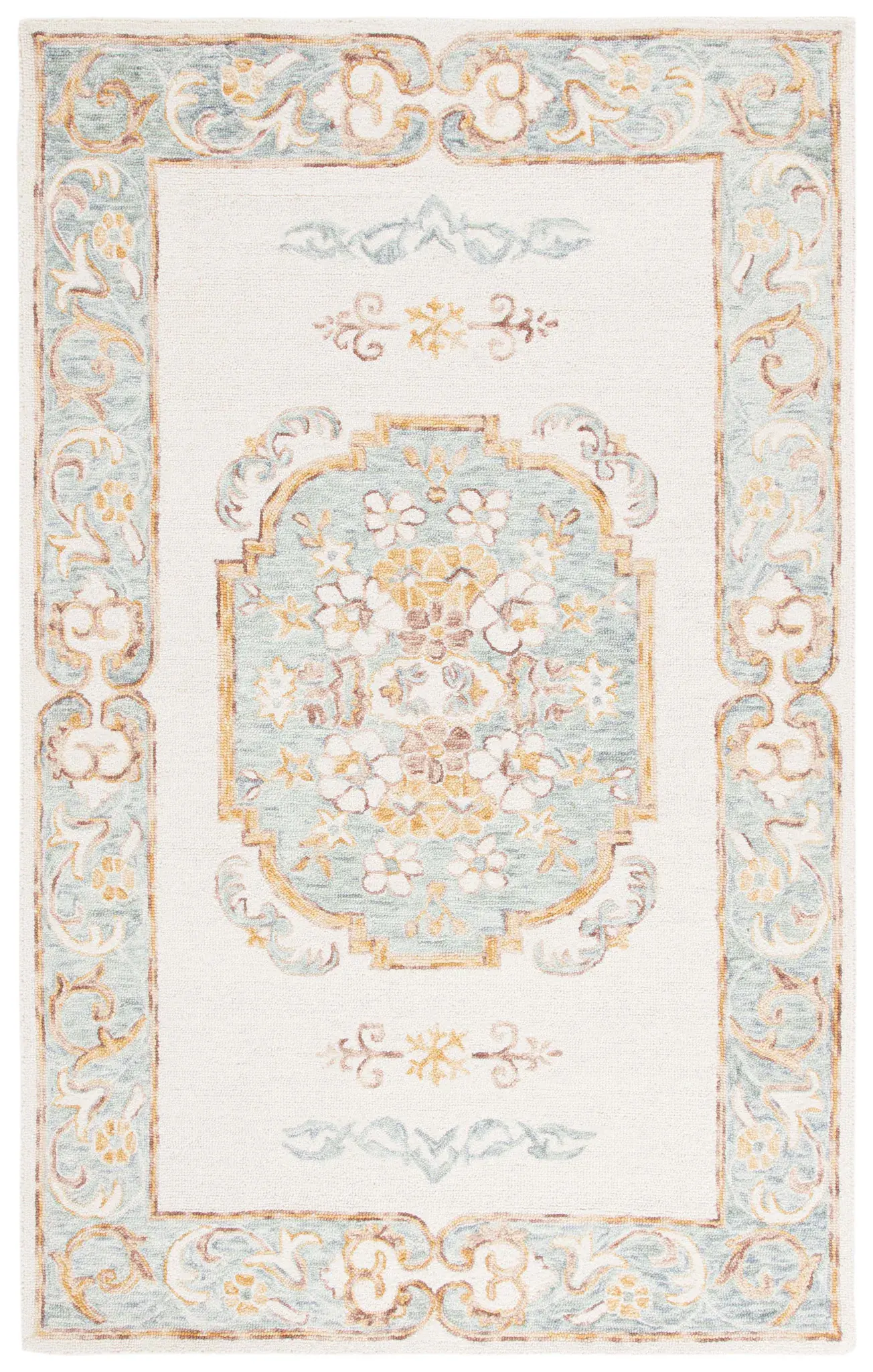 Aspen Square Medallion Hand-Tufted Wool Rug