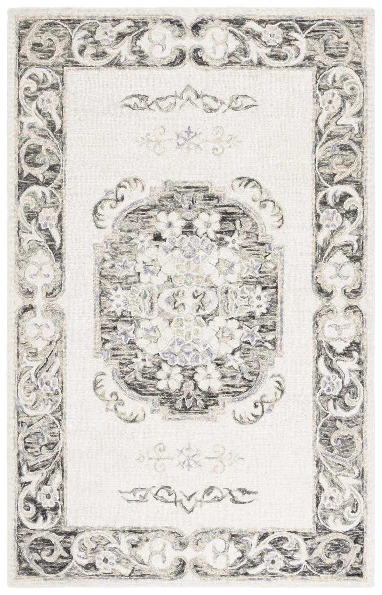 Aspen Square Medallion Hand-Tufted Wool Rug