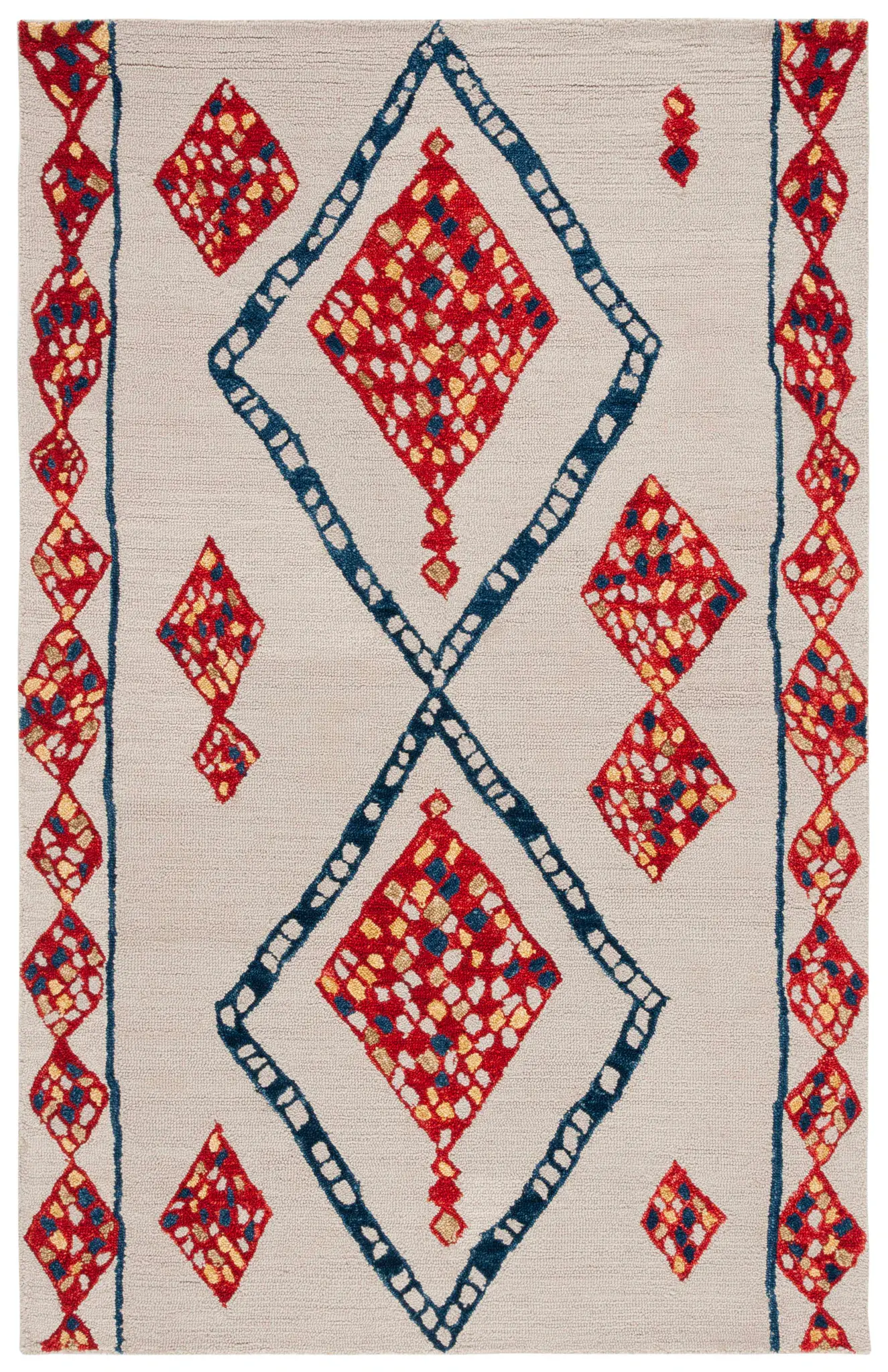 Aspen Mosaic Diamond Hand-Tufted Wool Rug