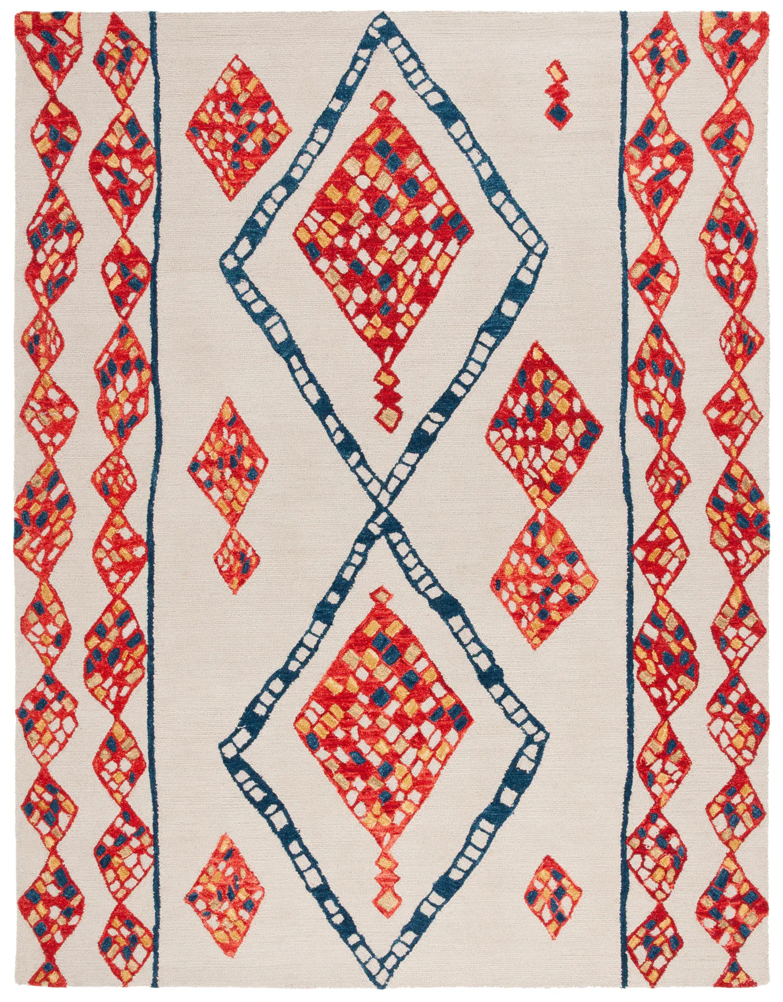 Aspen Mosaic Diamond Hand-Tufted Wool Rug