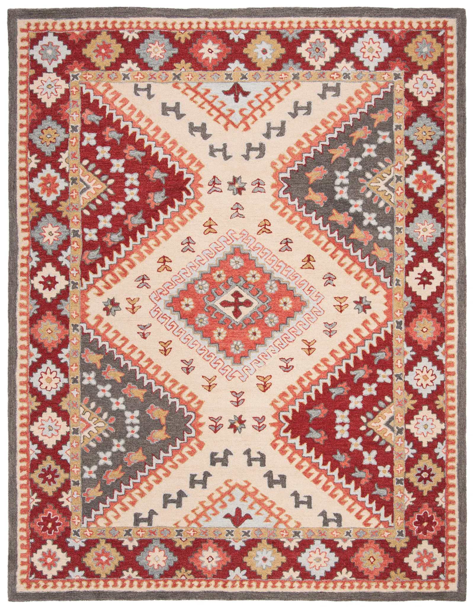 Aspen Tribal Kilim Hand-Tufted Wool Rug