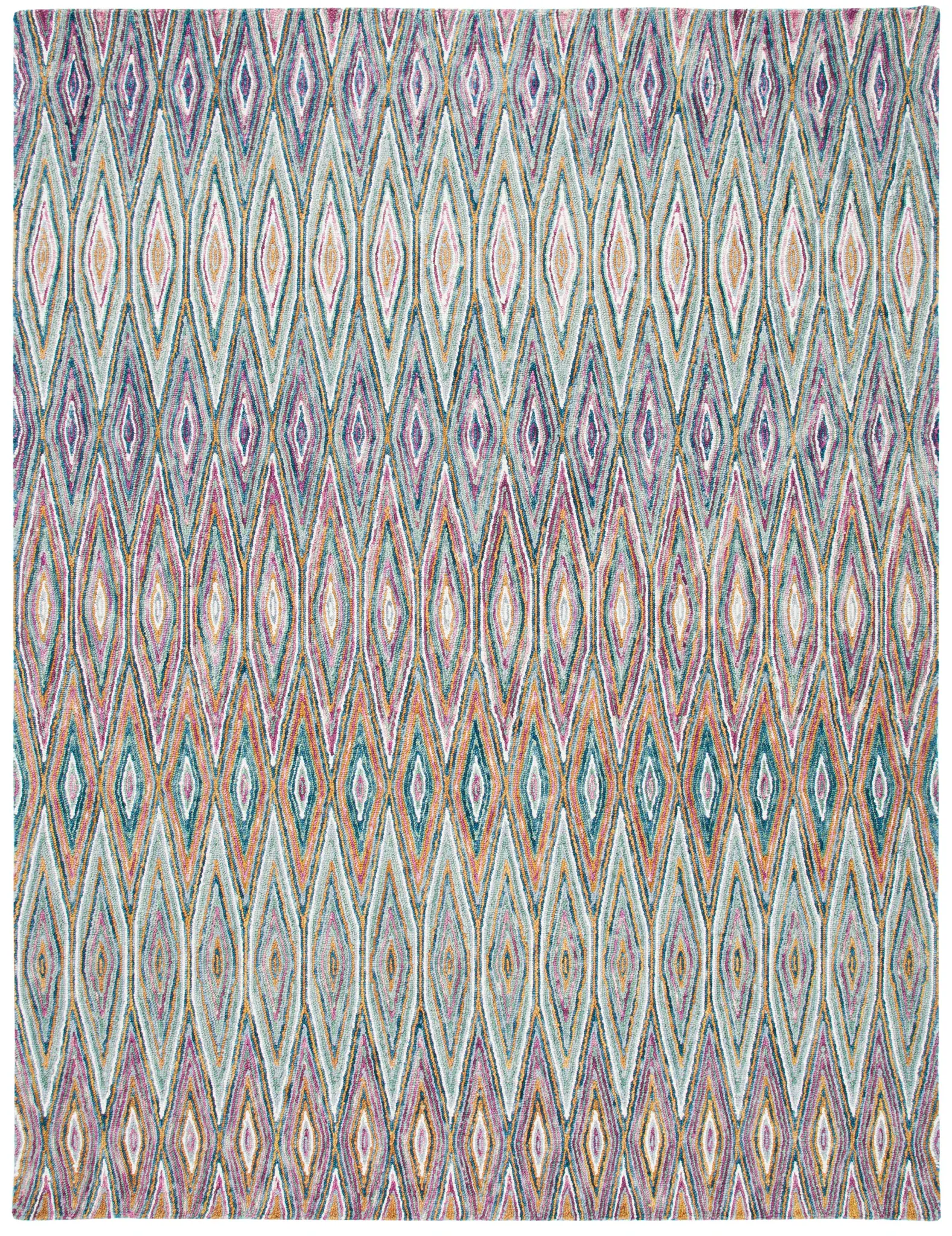 Aspen Elongated Diamond Hand-Tufted Wool Rug