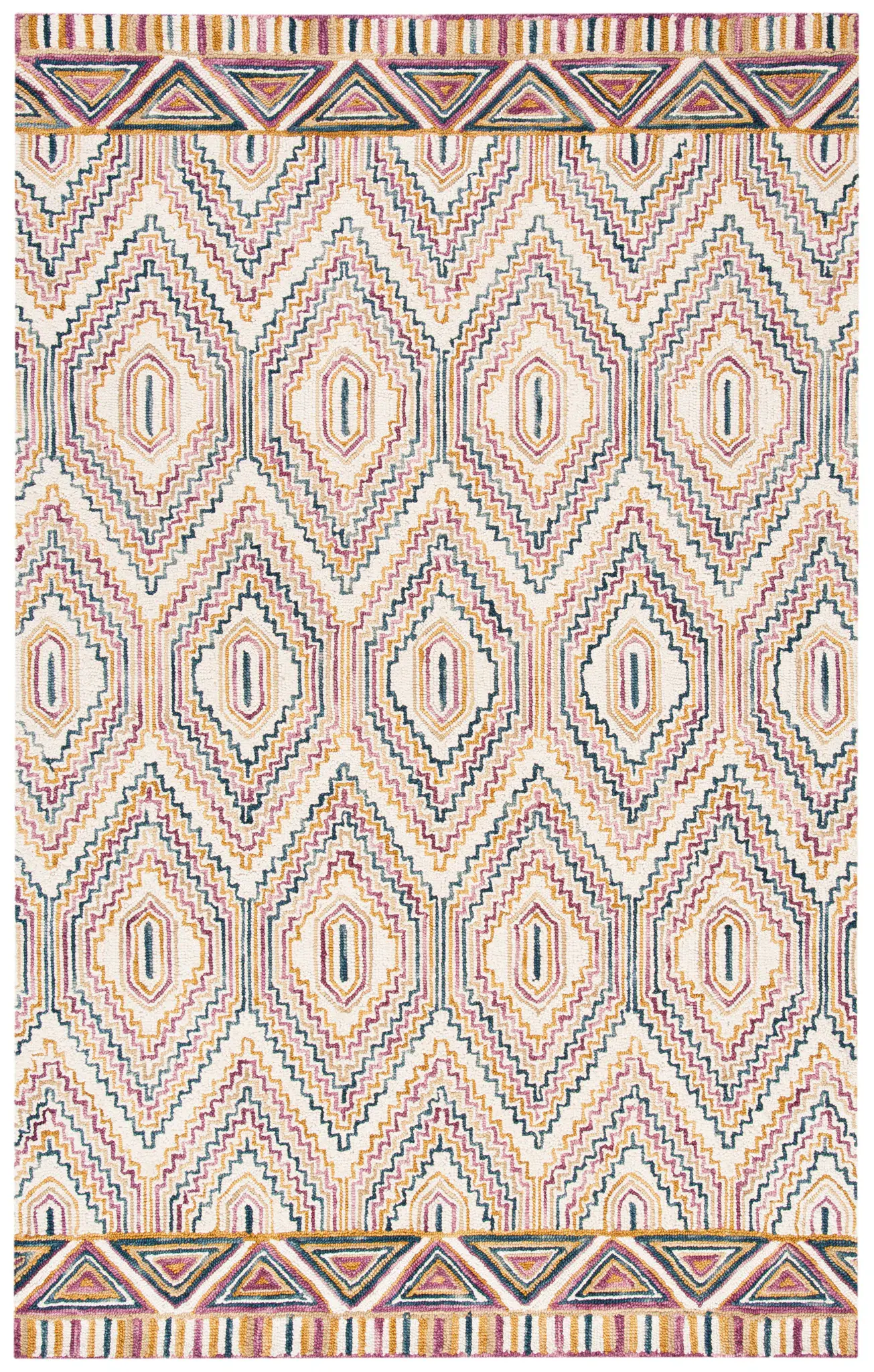 Aspen Chevron Diamond Hand-Tufted Wool Rug